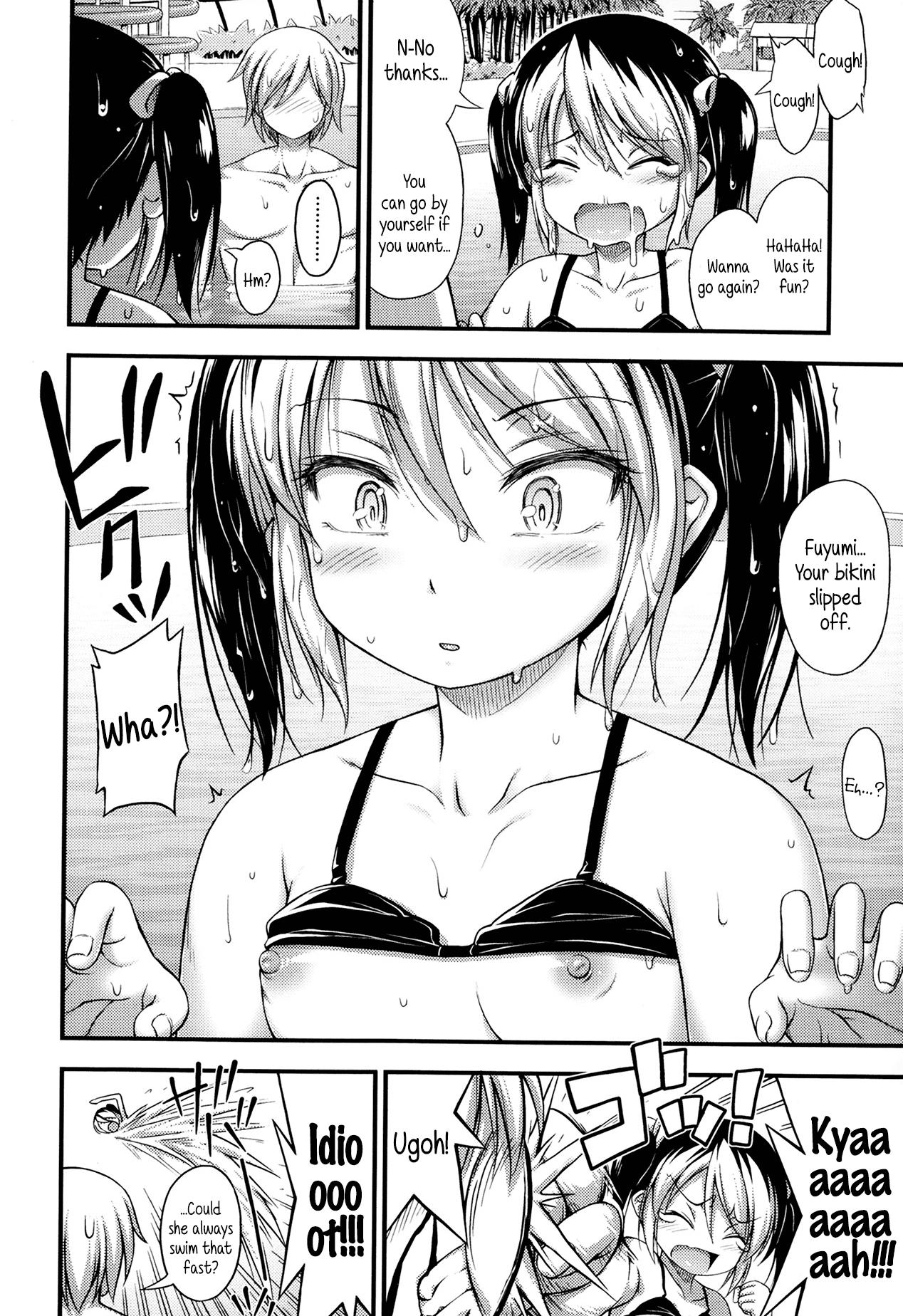 Outdoors Fuyuyasumi Poolside | Winter Vacation by the Pool Gapes Gaping Asshole - Page 4