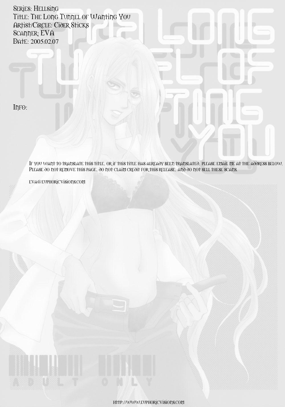 Bigboobs The Long Tunnel of Wanting You - Hellsing Porn Amateur - Page 2
