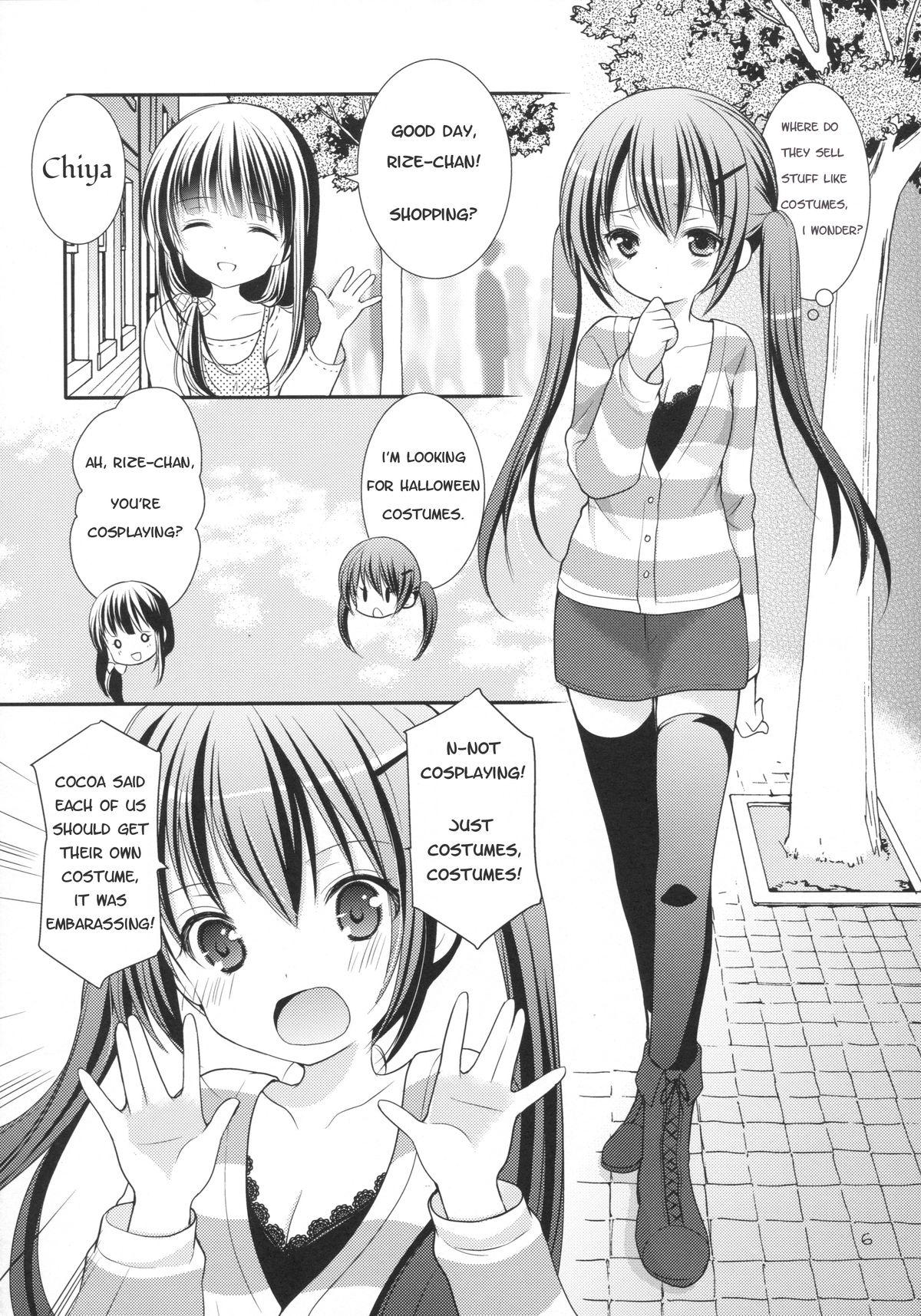 Kashima Sharo to Rize no Himitsu no Lesson | Sharo & Rize Secret Lesson - Gochuumon wa usagi desu ka Teenporno - Page 5
