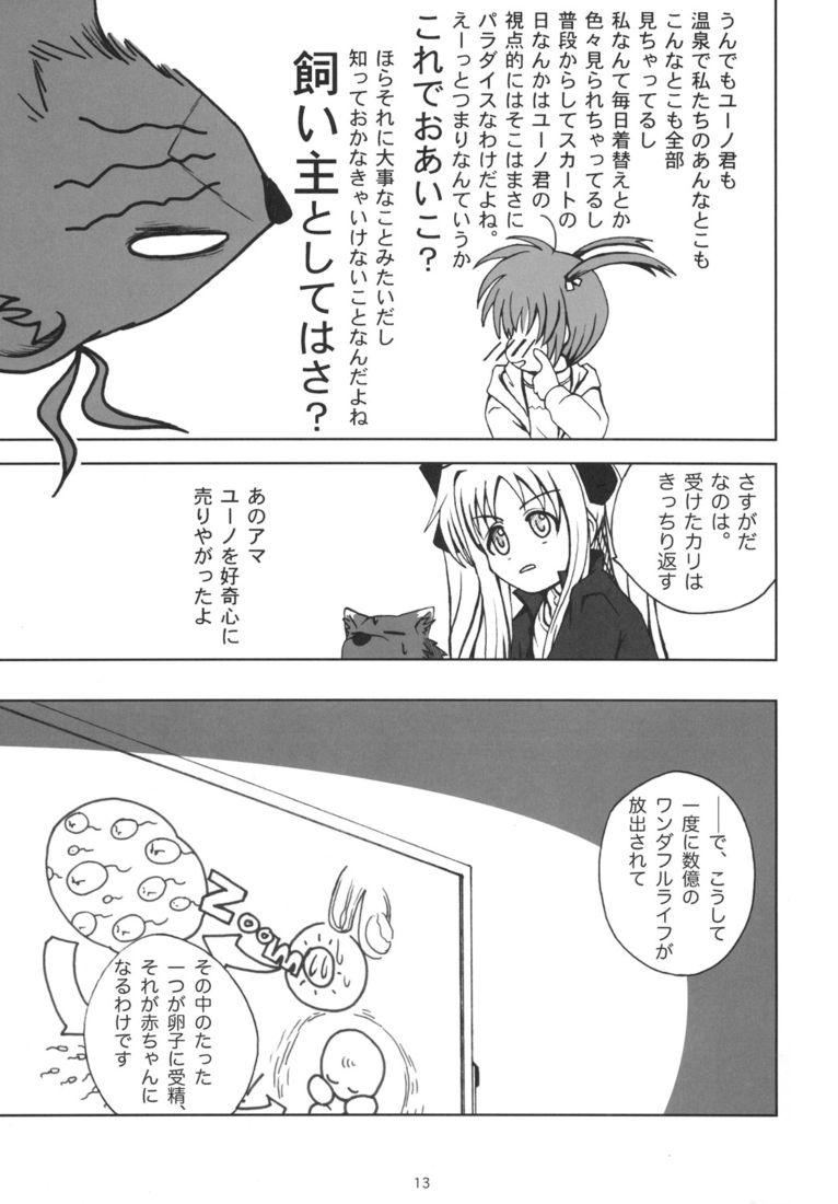 Sperm Kemono tachi no Yuuutsu - Mahou shoujo lyrical nanoha With - Page 12