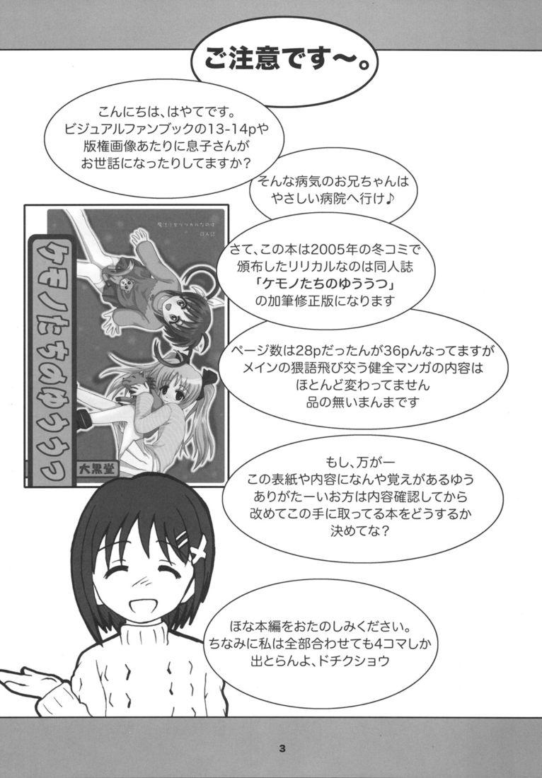 Titfuck Kemono tachi no Yuuutsu - Mahou shoujo lyrical nanoha Guys - Page 2