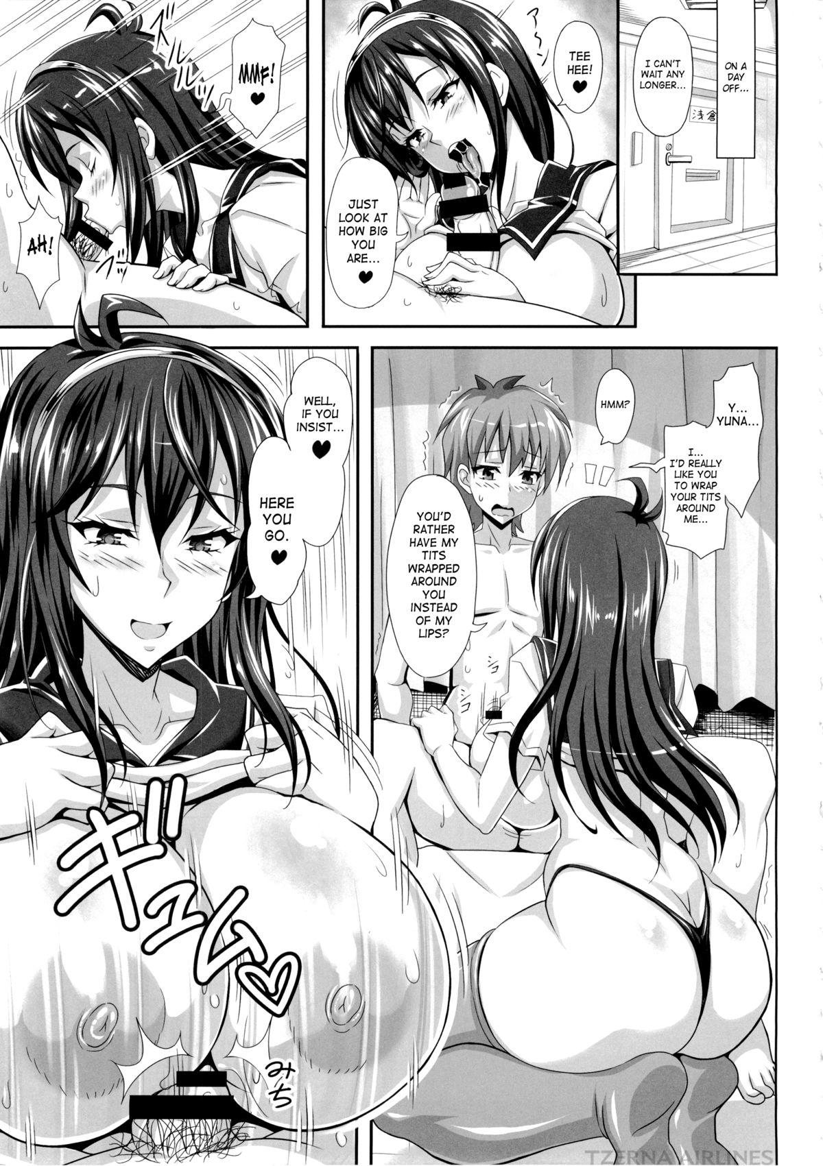 Free Amature Porn (C86) [INSERT (KEN)] Boku dake no Bakunyuu Ona-maid -Yuna Sensei no Junan- [English] [Saha] Free Fuck Clips - Page 5