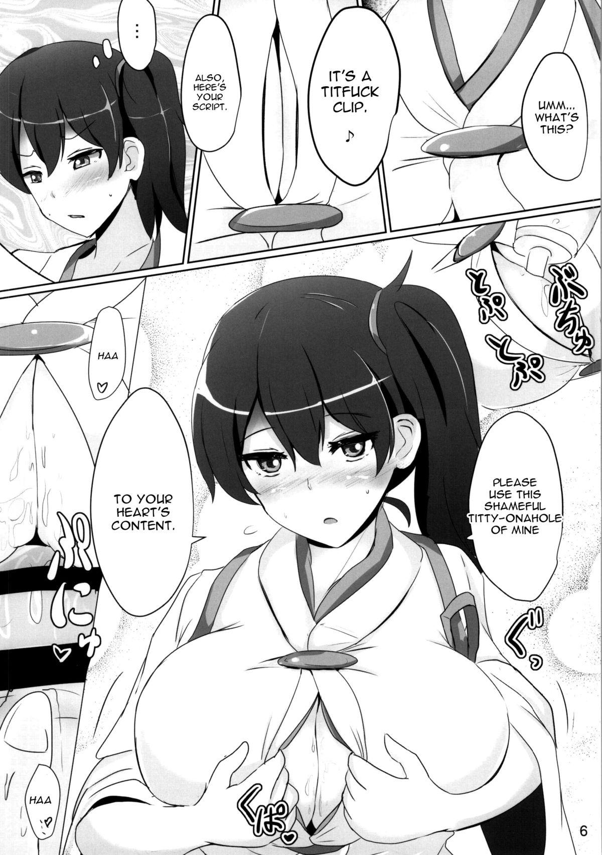 Butt Sex Kaga-san no Paizuri Senyou Oppai Onaho - Kantai collection Cartoon - Page 3