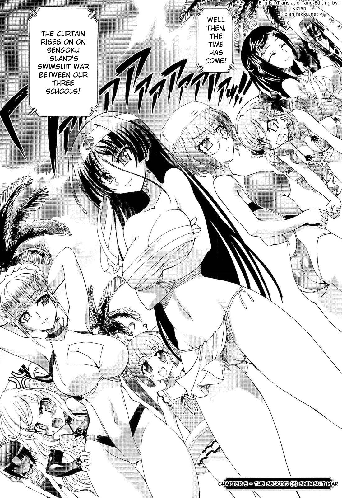 [Ishiba Yoshikazu, Rohgun] Sengoku Gakuen Senki Nobunaga! ~Inka Ryouran, Mizugi Taisen!~ Genteiban | Sengoku Academy Fighting Maiden Nobunaga! ~Lewd Flower Profusion, The Great Swimsuit War~ Ch. 1-7 [English] [Kizlan] 100