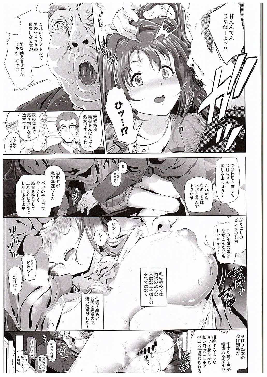 Bisex Shimamura Uzuki no Nikutai Settai - The idolmaster Hugetits - Page 6