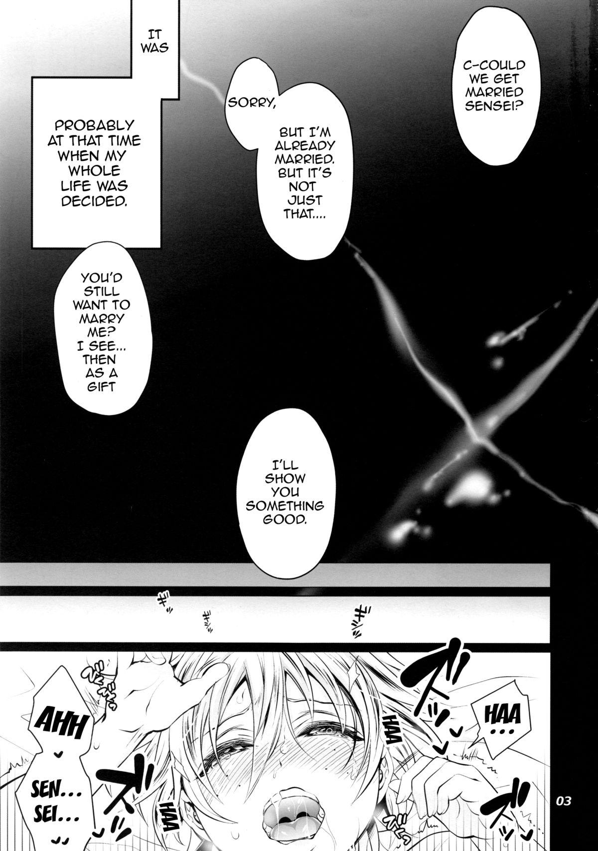 Blond Futanari Yumiko Sensei to Komochi ni natta Ore - Fukai ni nemuru oujo no abaddon Insertion - Page 3