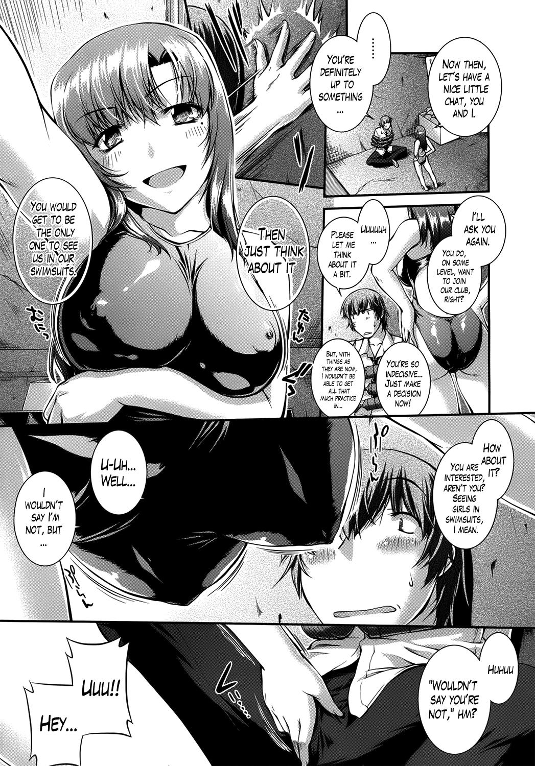 Handjobs Suieibu Capriccio | Swimming Club Capriccio Ch. 1-6 Wet Cunts - Page 9