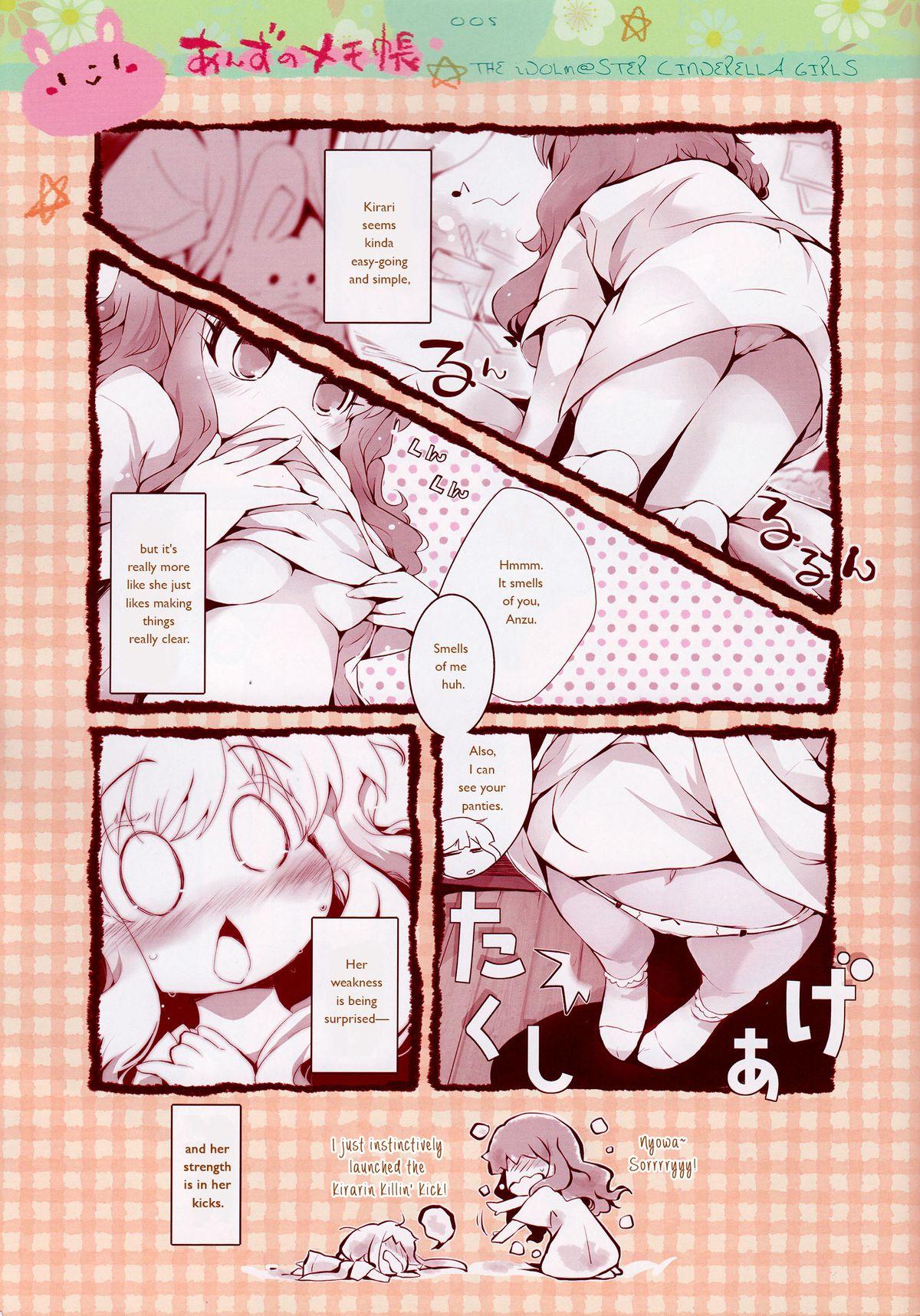 Gay Toys Anzu no Memochou | Anzu's Notebook - The idolmaster Masturbacion - Page 4