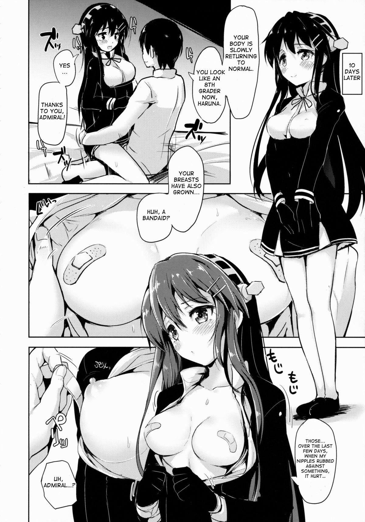 Women Sucking Dicks Loli Haruna ga Teitoku no Seieki de Moto ni Modoru Hon - Kantai collection Grande - Page 13
