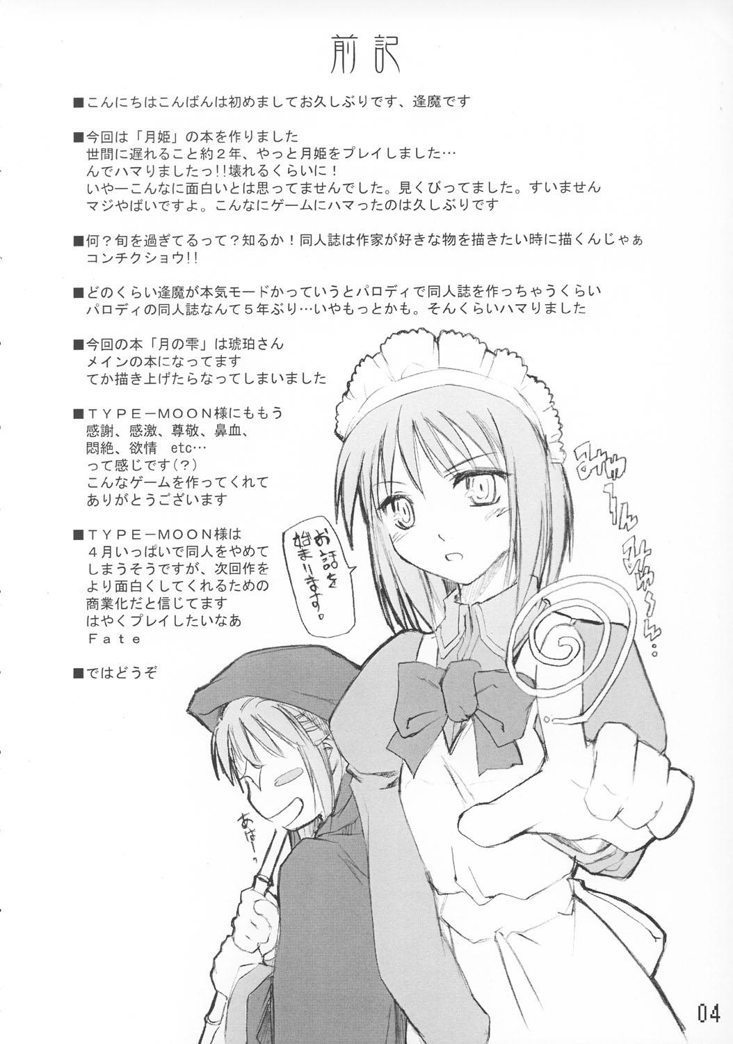 Con Tsuki no Shizuku - Tsukihime Bbc - Page 3