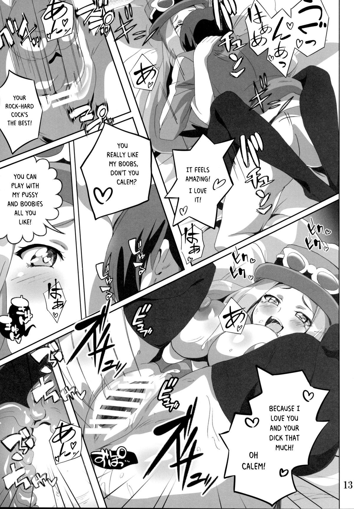 Hard Porn Bitch Serena no DoriDori Power | Bitch Serena's DreamDream Power - Pokemon Cum Shot - Page 12