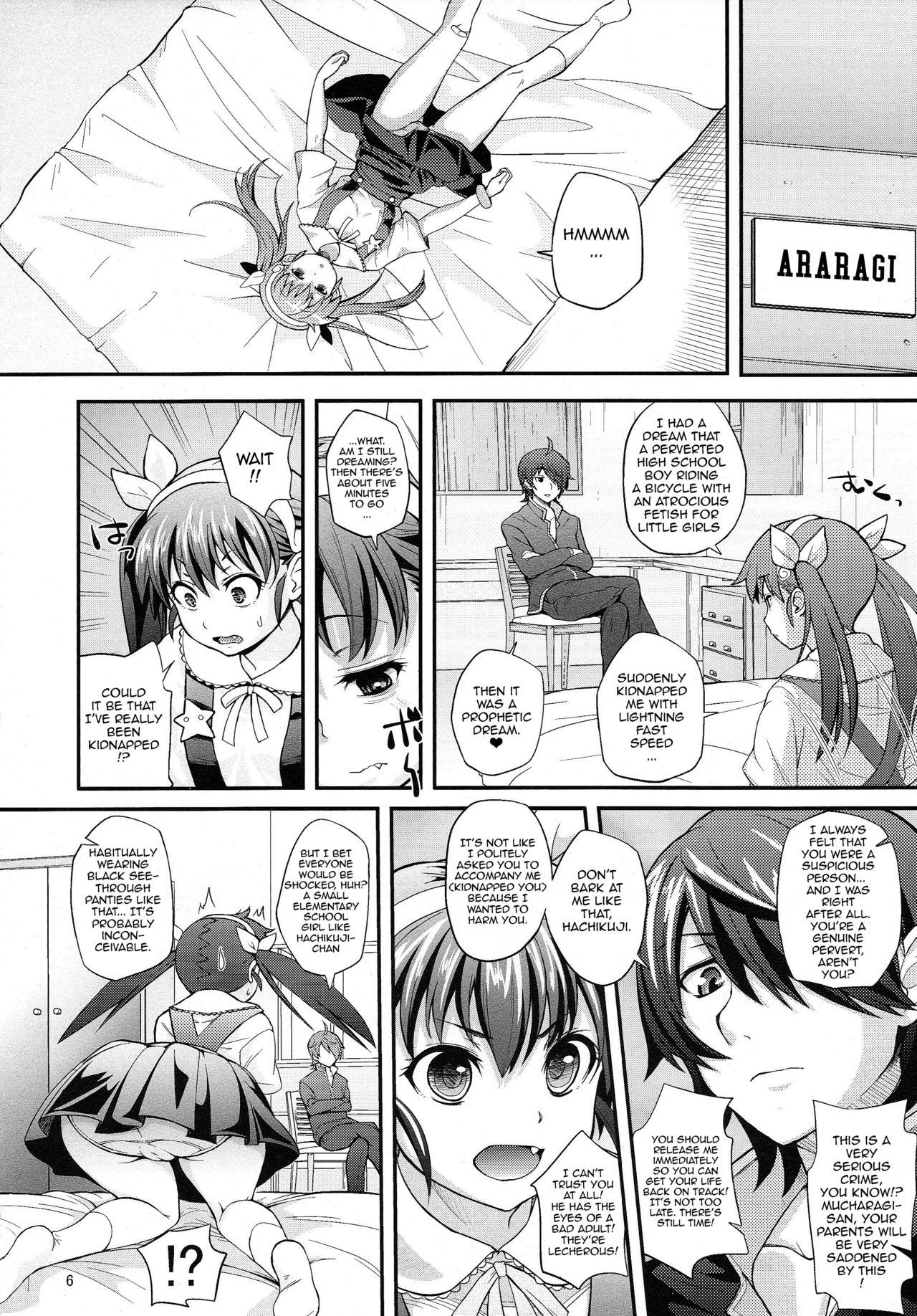 Blowjobs Pachimonogatari Part 2: Mayoi Loli Hari Body!! - Bakemonogatari Relax - Page 5