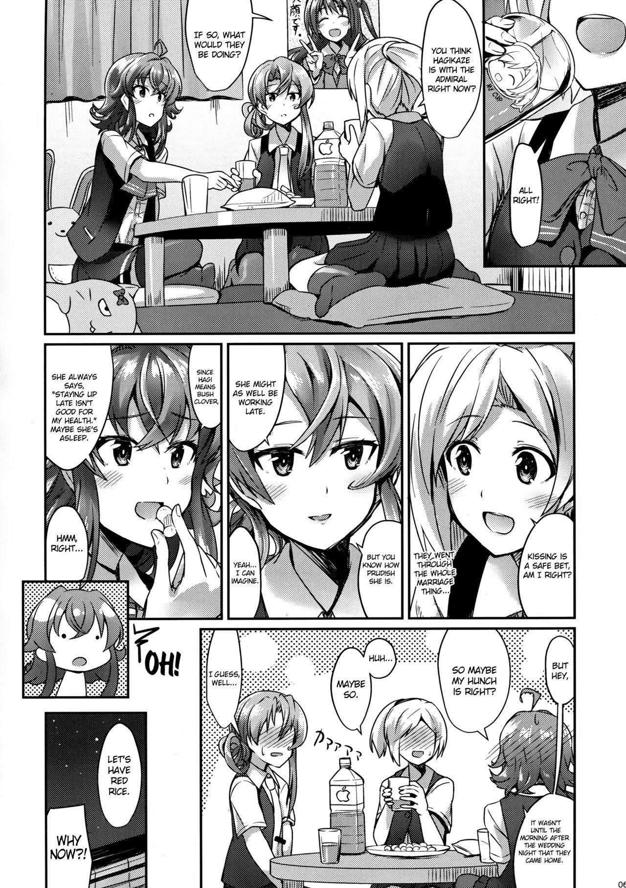 Wet Pussy Hagikaze to yoru no omoide - Kantai collection Black Woman - Page 5
