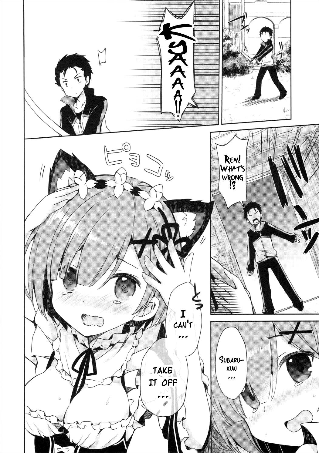 Butt Sex Rem Nyan wa Hatsujouki - Re zero kara hajimeru isekai seikatsu Kinky - Page 5