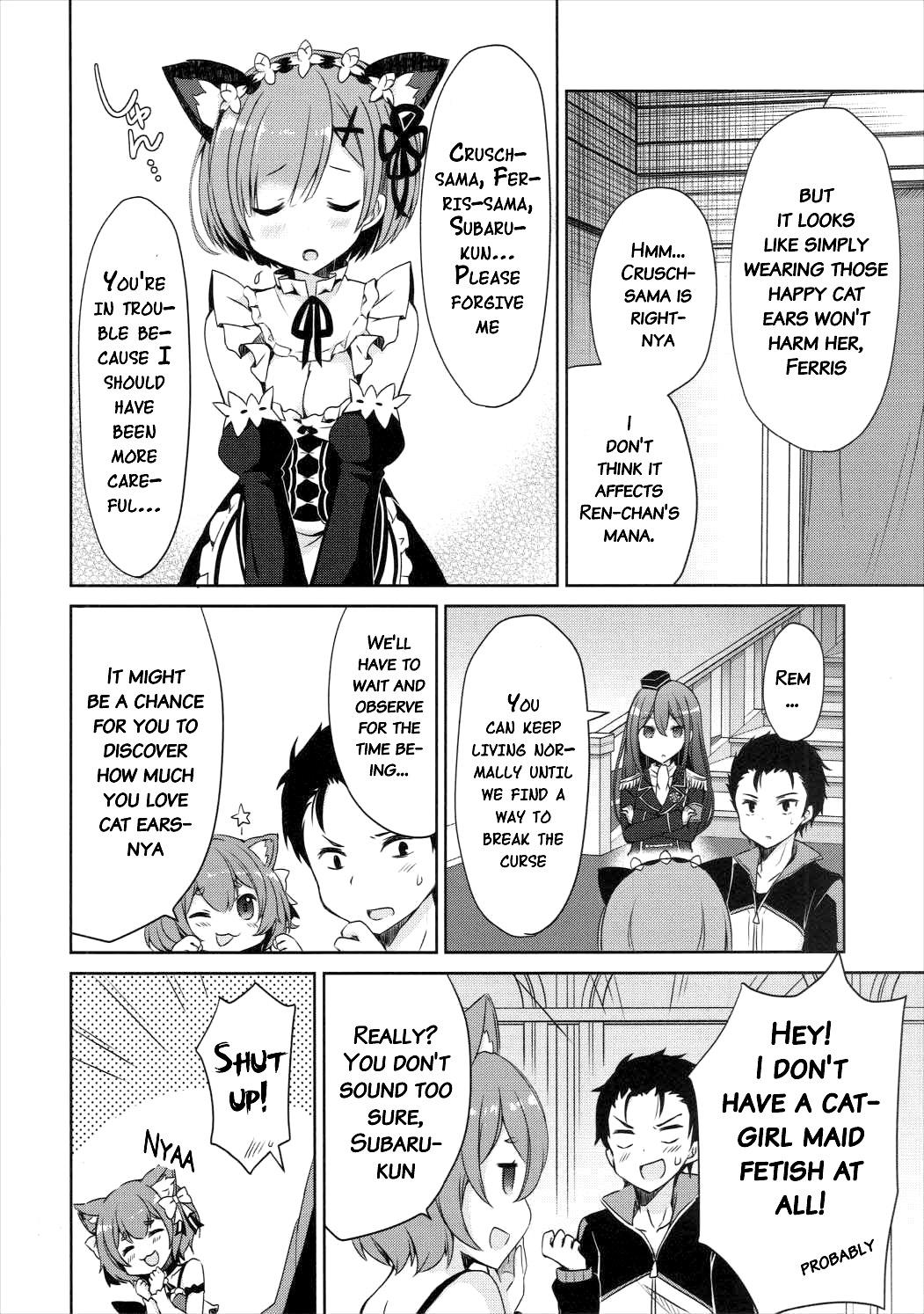 Gapes Gaping Asshole Rem Nyan wa Hatsujouki - Re zero kara hajimeru isekai seikatsu Shaven - Page 7