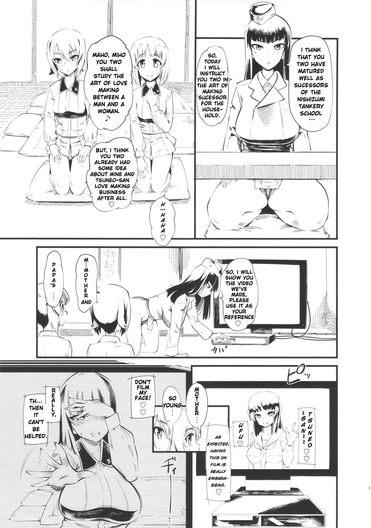 Tight Pussy Fucked (C90) [Hi-Per Pinch (clover)] Nishizumi-san-chi wa Nakayoshi 4P | Nishizumi Household Peaceful 4-some (Girls und Panzer) [English] [4m4T] - Girls und panzer Cumshots - Page 4