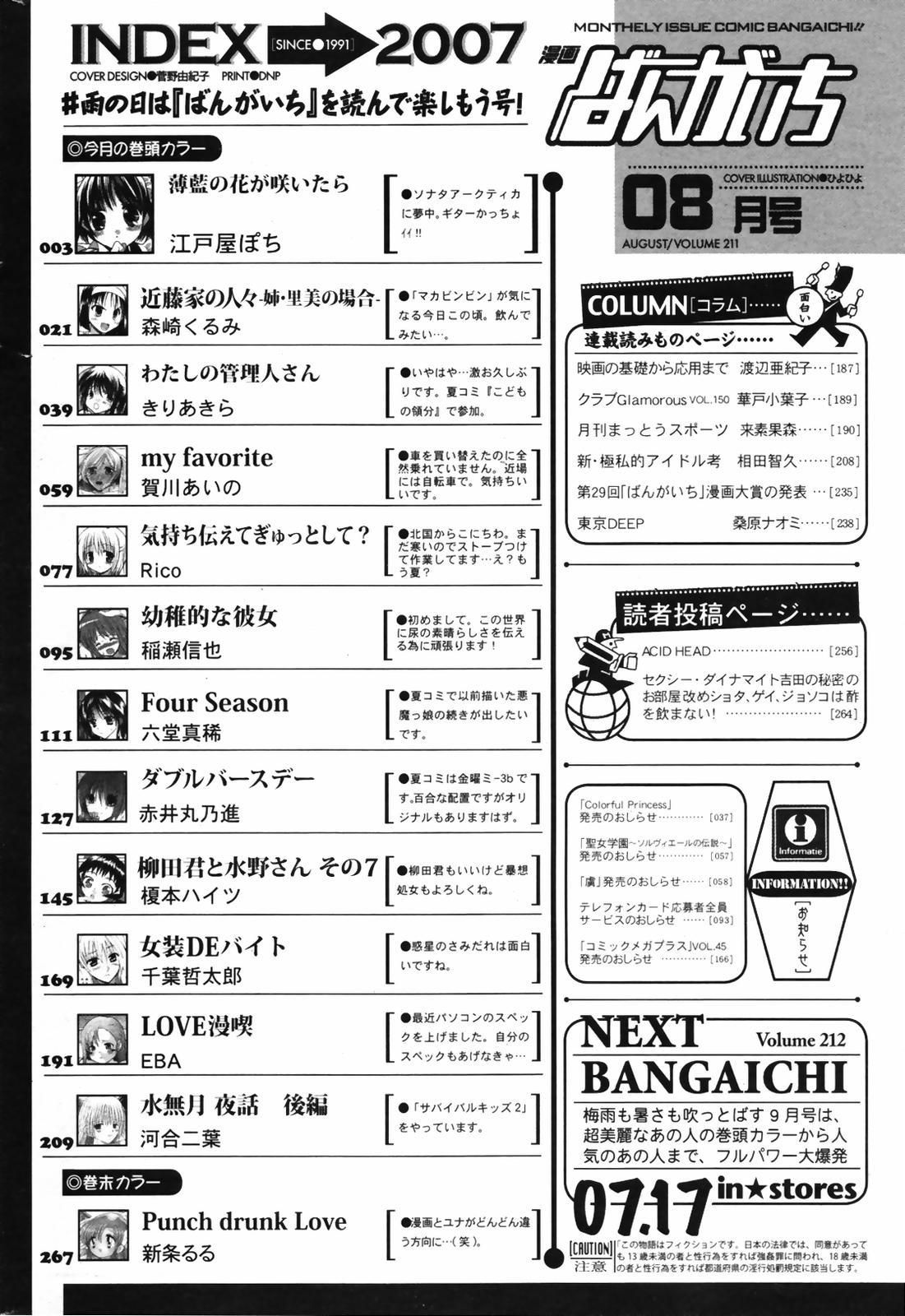 Manga Bangaichi 2007-08 Vol. 211 265