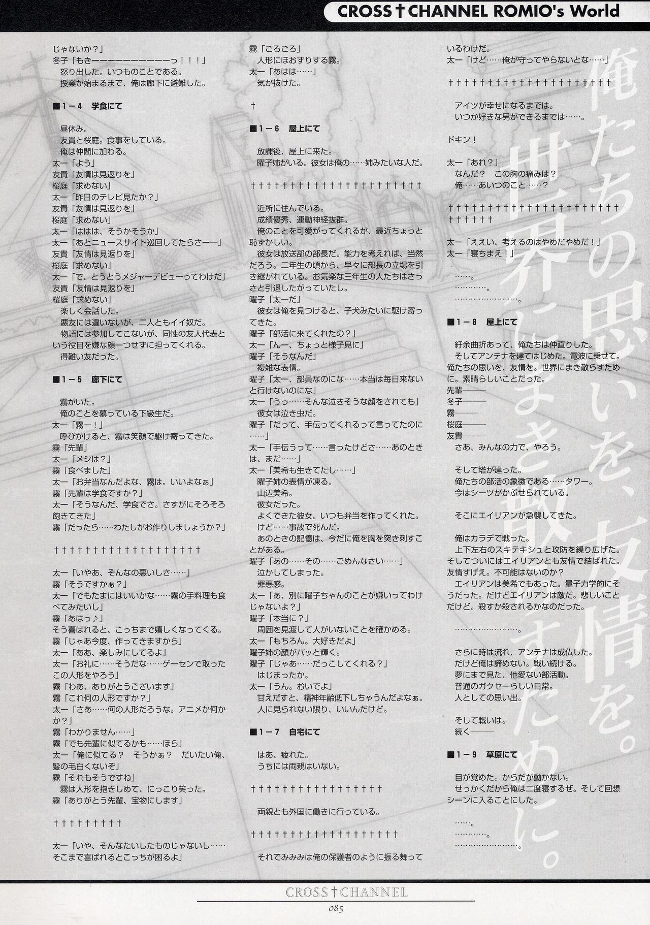 CROSS†CHANNEL Official Setting Materials 95