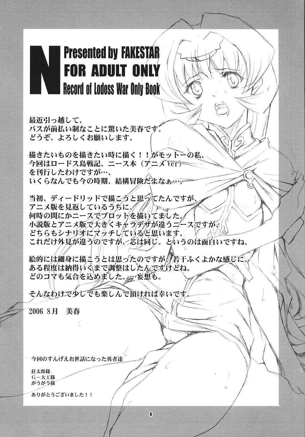 Safada N - Record of lodoss war Perfect Pussy - Page 3