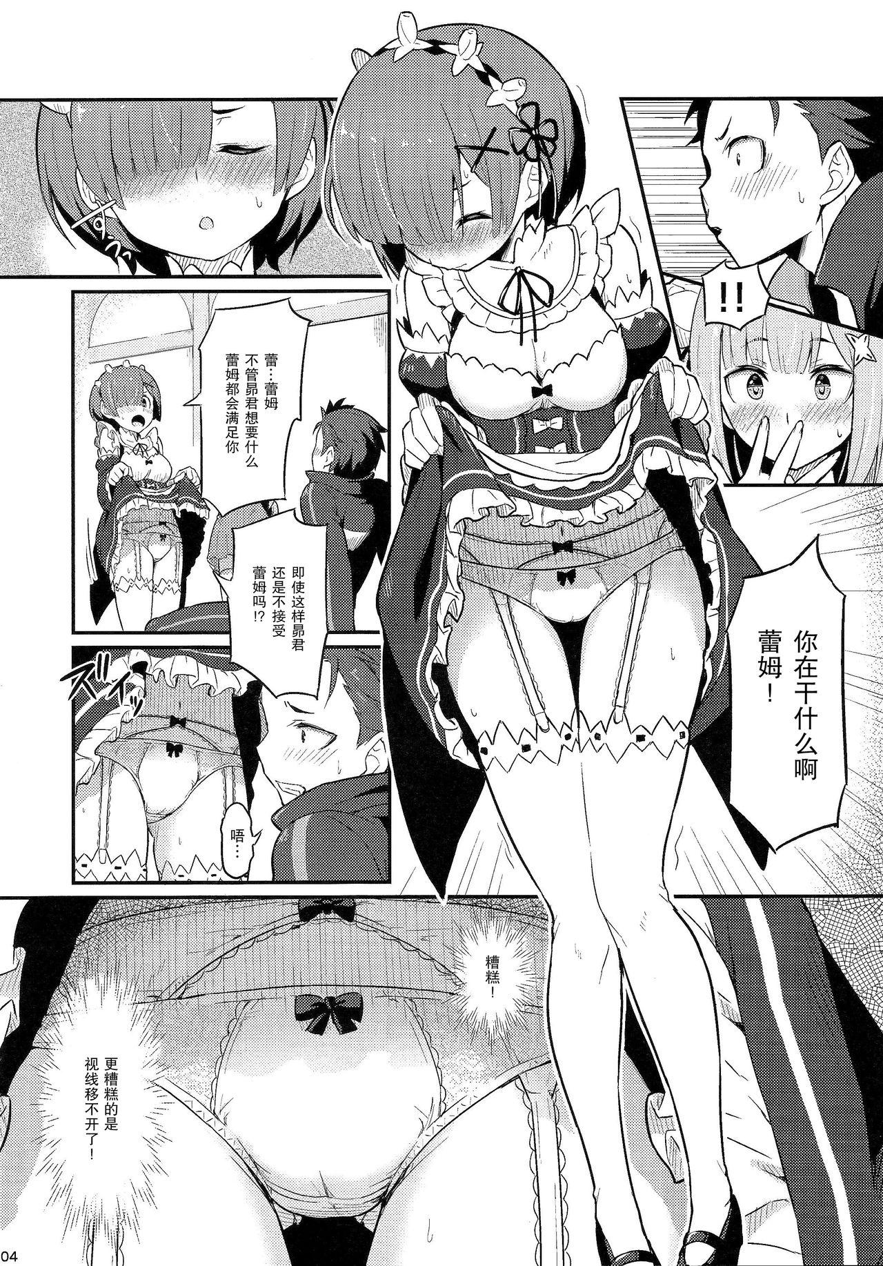 Girl Rem no Emilia Kuttsuke Daisakusen - Re zero kara hajimeru isekai seikatsu Mallu - Page 6