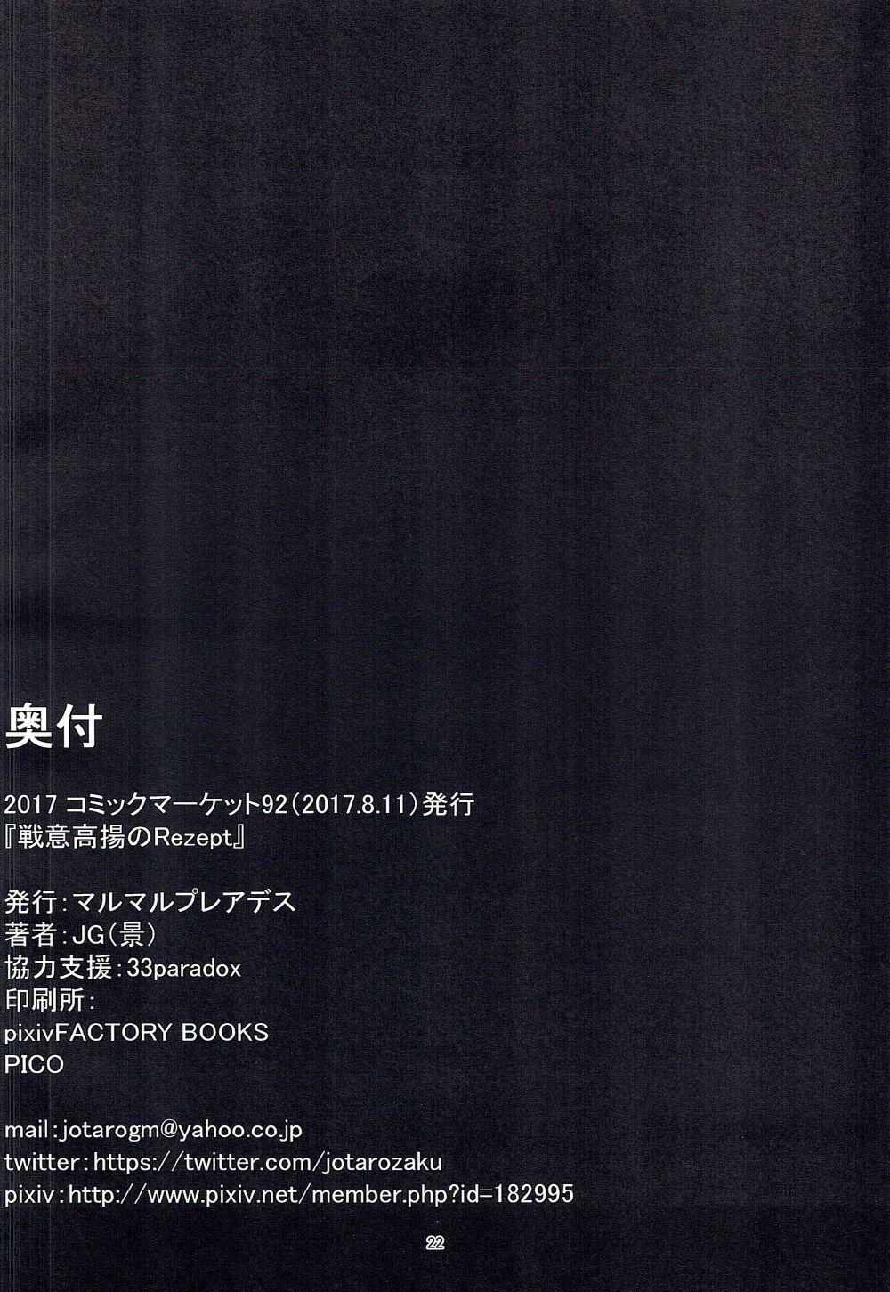 Semen Sen'i Kouyou no Rezept - Kantai collection Playing - Page 19