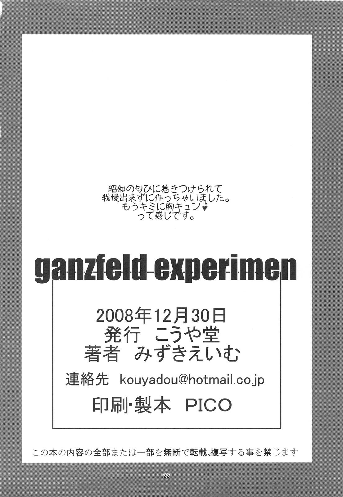 Ganzfeld Experiment 20
