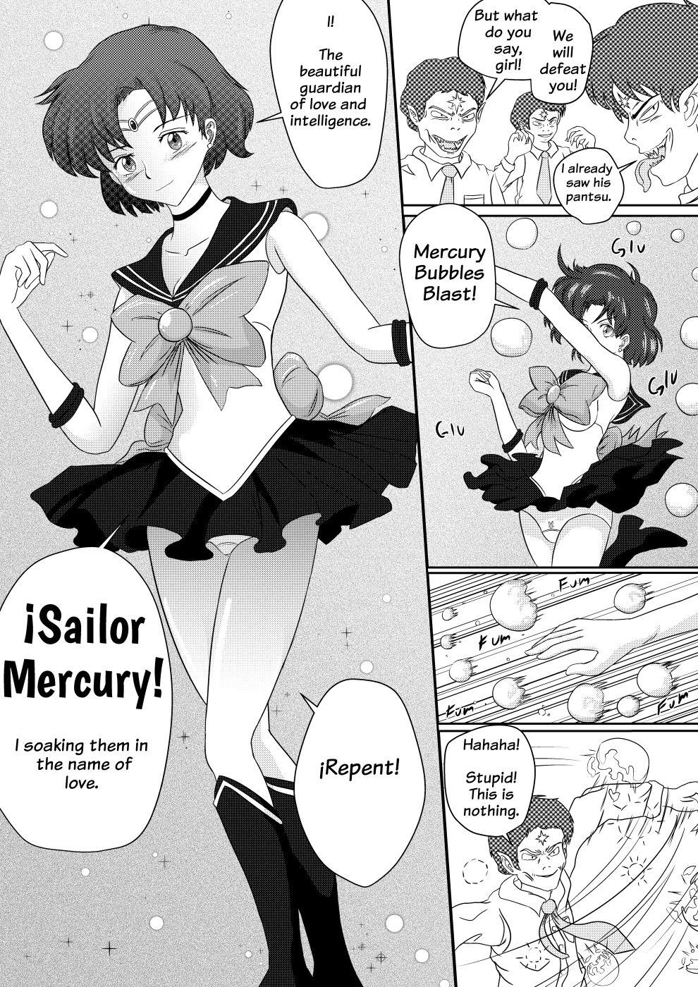 Sexy Girl The Special Attack of Sailor Mercury 02 - Sailor moon Hogtied - Page 3