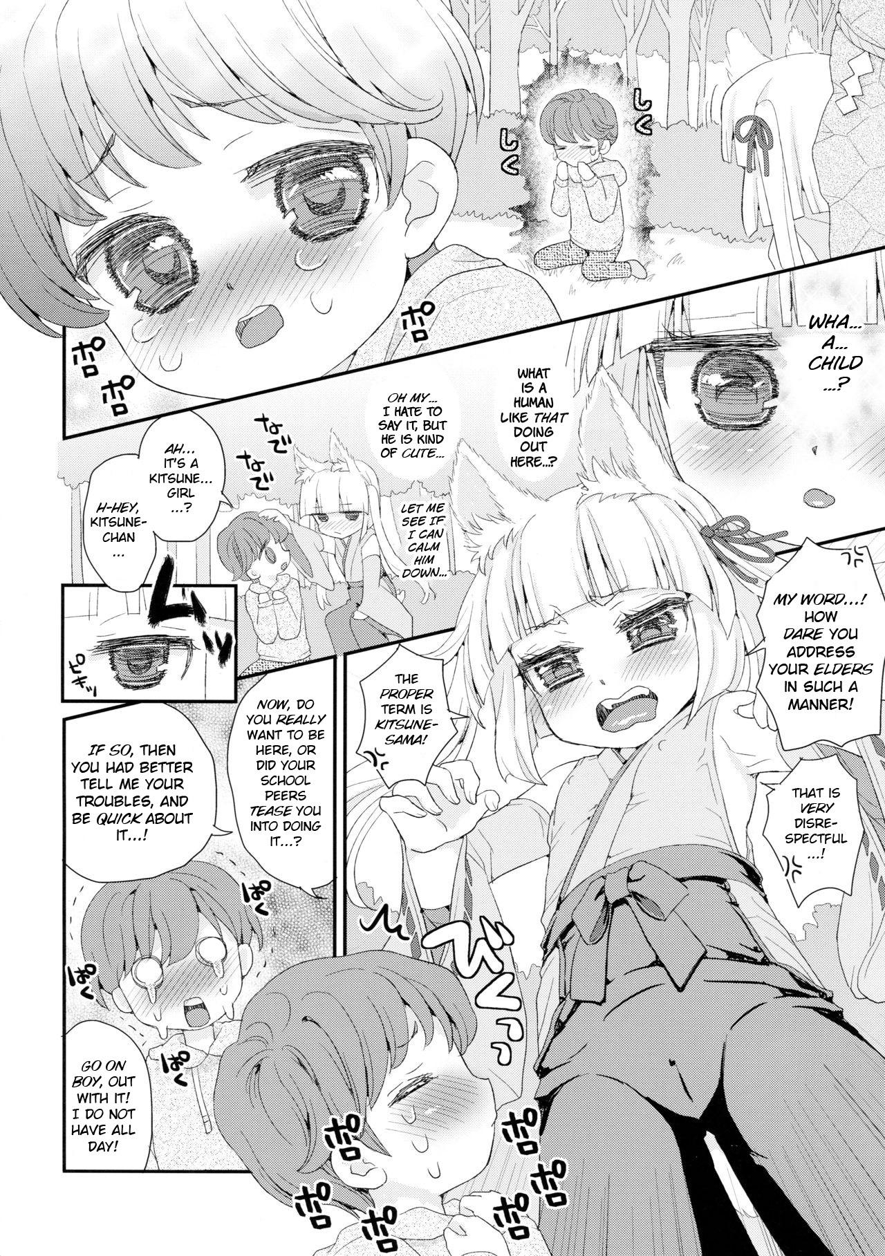 Shemale Sex Noja Loli Babaa Kitsune-sama to Shota Girls Getting Fucked - Page 6