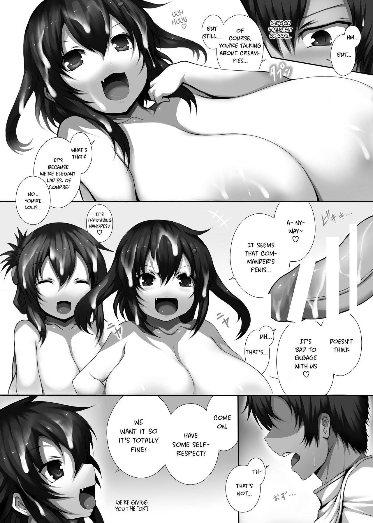 Facebook KanColleppai Gaiden Loli Chounyuu Ikazuchi Inazuma Hen Kouhen - Kantai collection Analfucking - Page 6