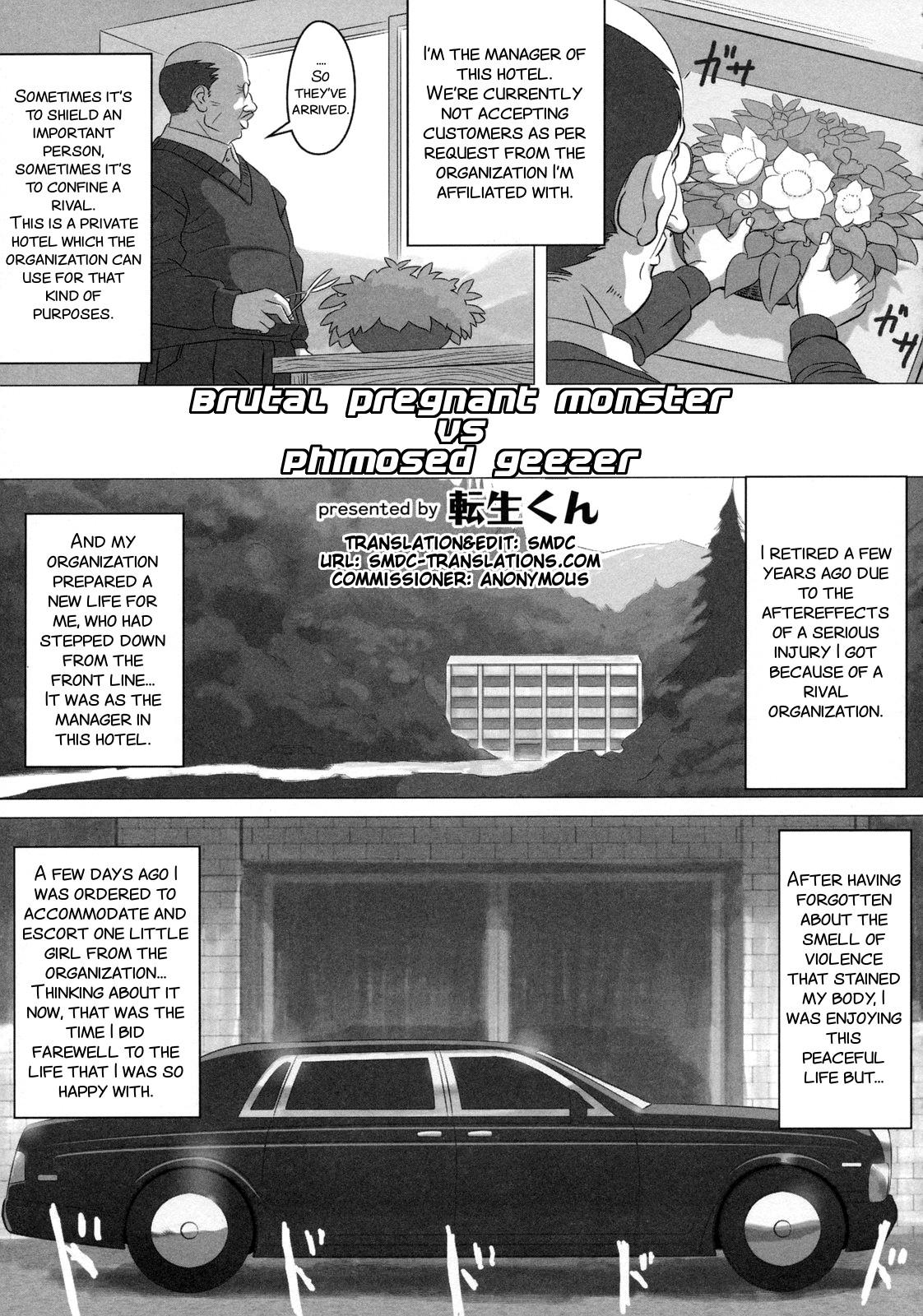 Kyoubou Ninshin Monster VS Houkei Chuunen | Brutal pregnant monster vs phimosed geezer 0
