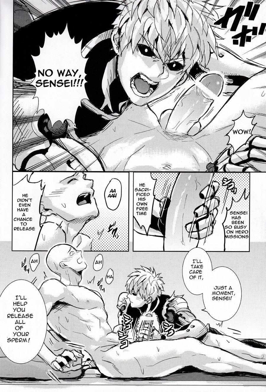 Vibrator Sensei no Kokan no Kiki wa Ore ga Haijo Shimasu - One punch man Deep Throat - Page 10