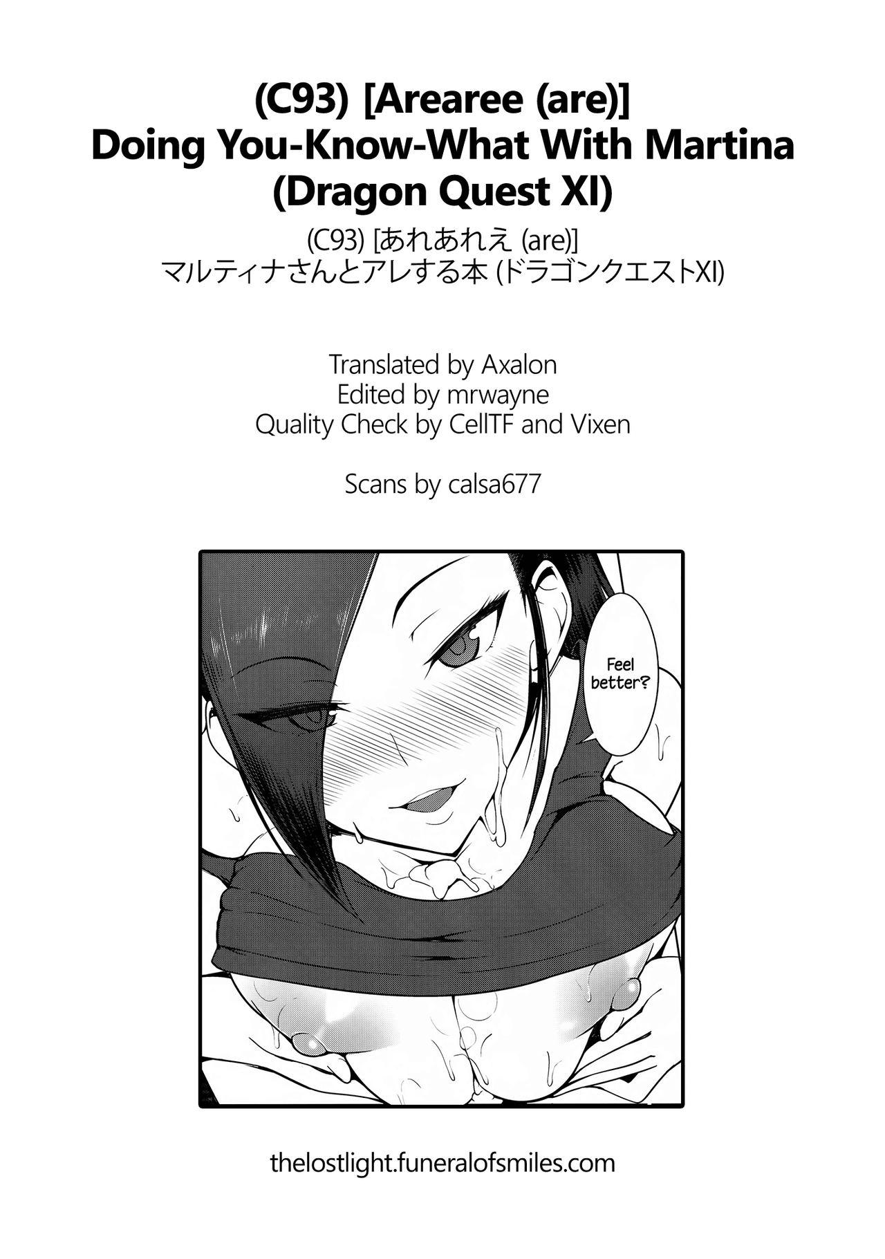(C93) [Arearee (are)] Martina-san to Are Suru Hon | Doing You-Know-What With Martina (Dragon Quest XI) [English] =TLL + mrwayne= 25