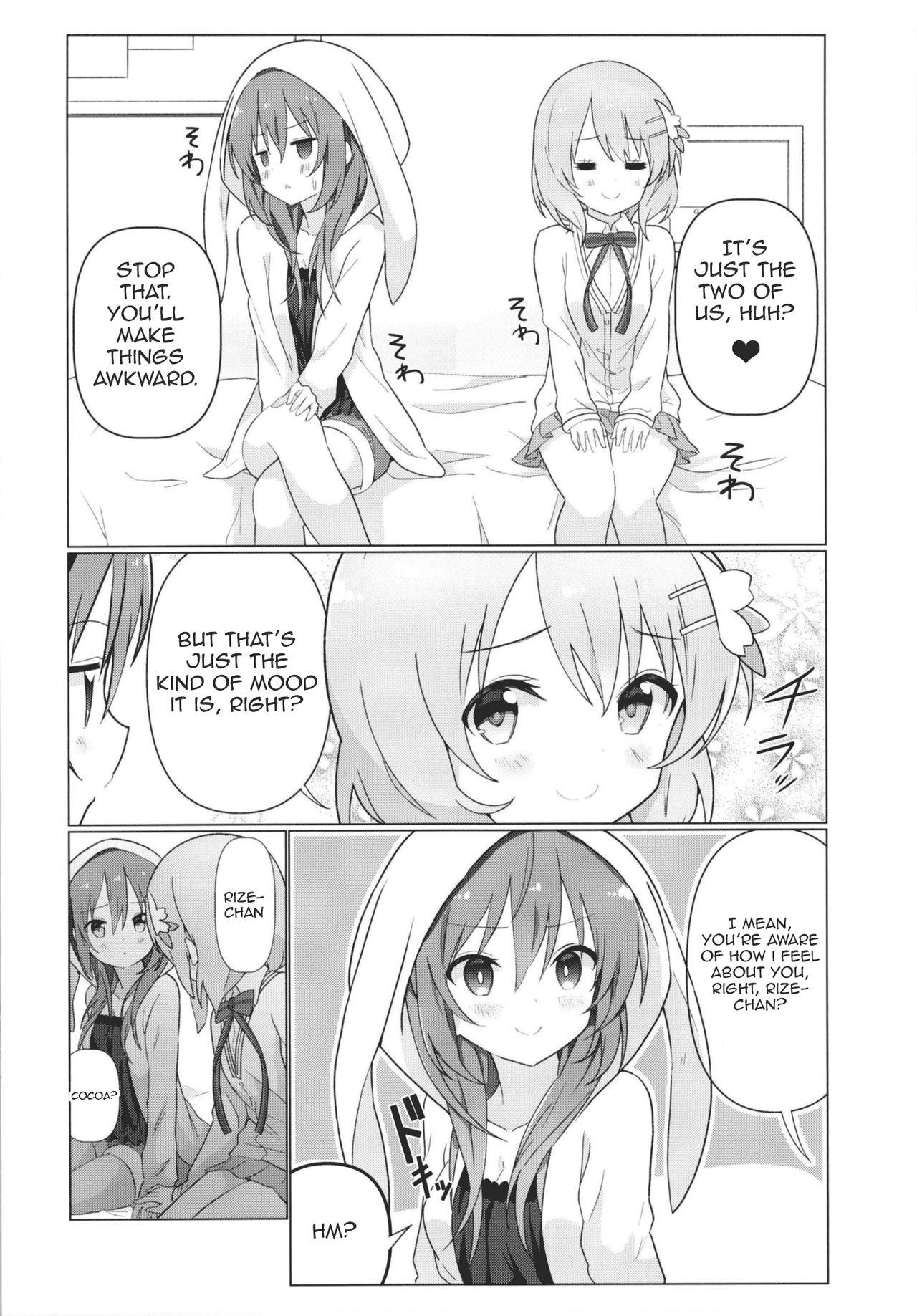 Lesbians KokoRize de Yuri ni Mezameru Hon - Gochuumon wa usagi desu ka Throatfuck - Page 6