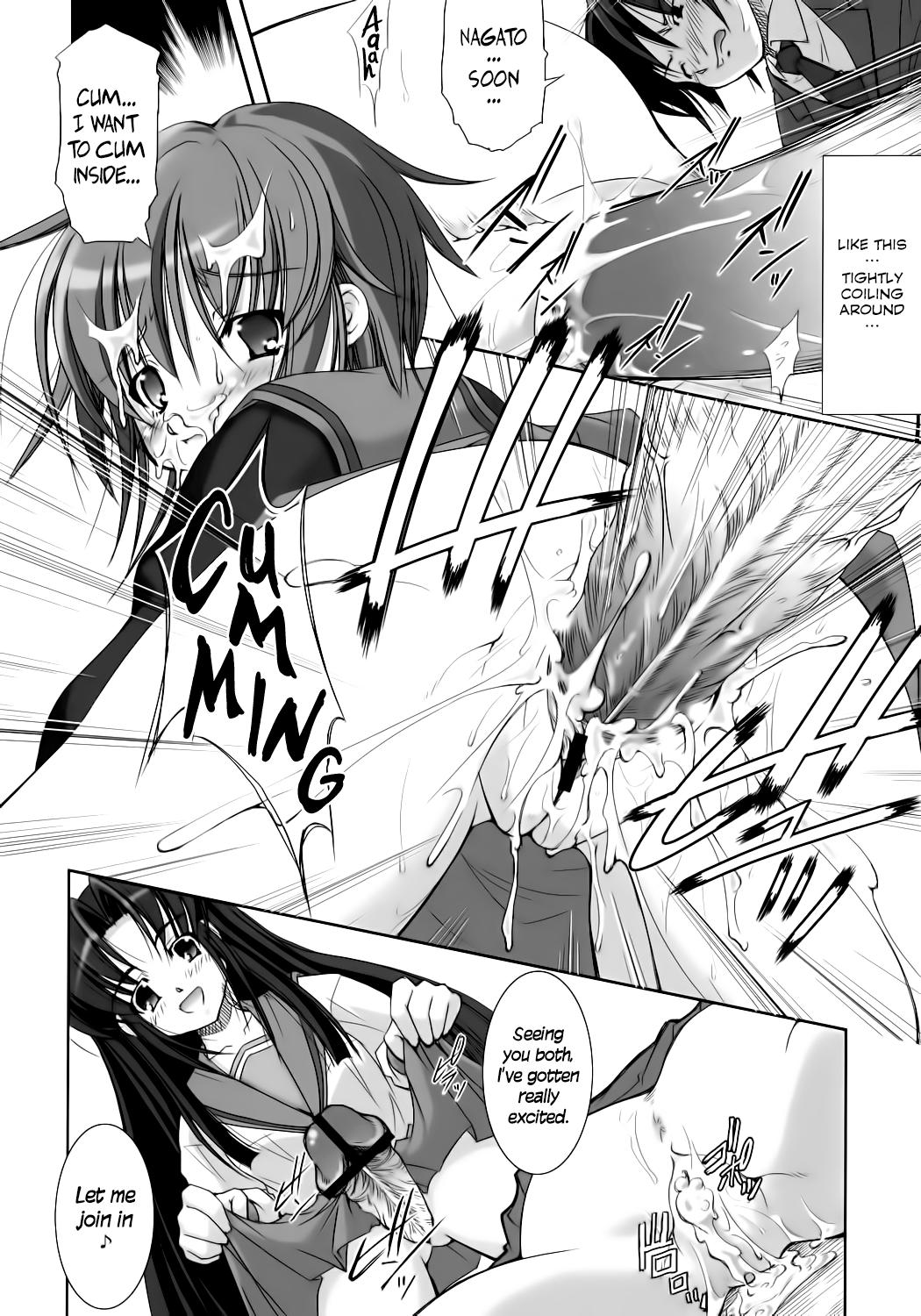Chichona Nagato Yuki no Seisai | Yuki Nagato's Sexual Punishment - The melancholy of haruhi suzumiya Cream - Page 13