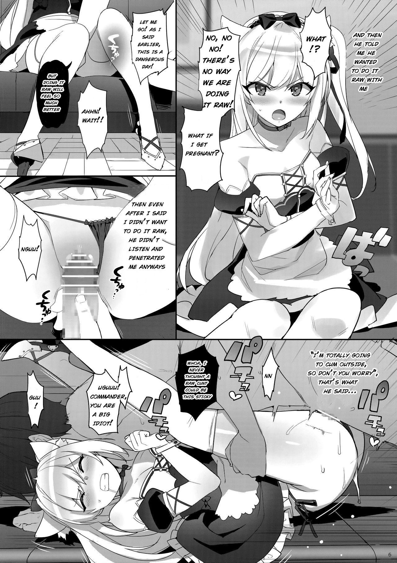 Clip Kaikin! Namaiki Hammann | Unforbidden! Hammann's raw orgasm - Azur lane Girl - Page 6
