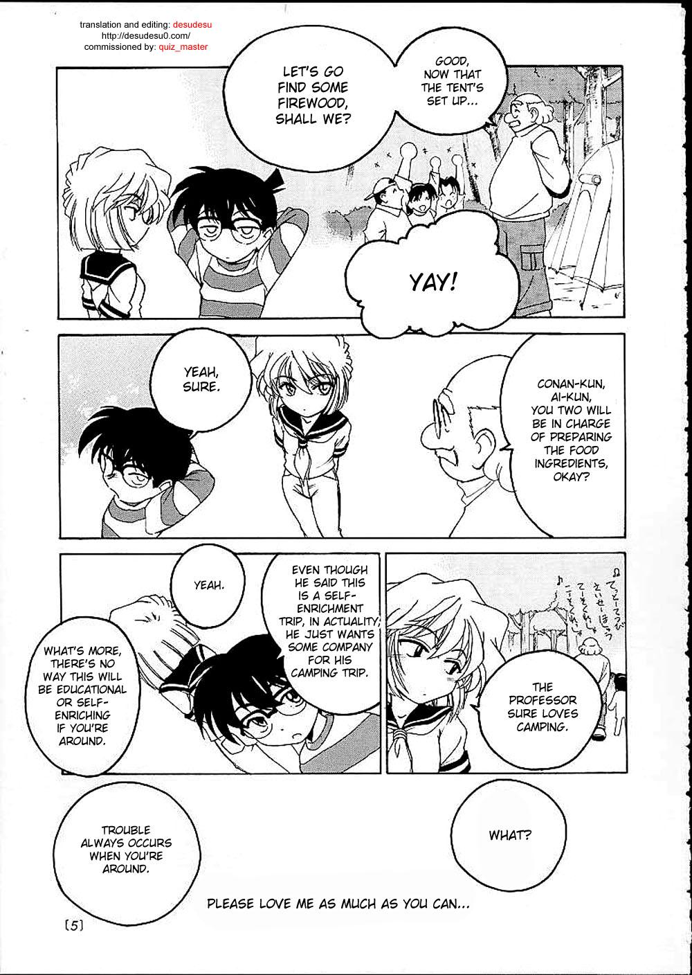 Suck Cock Manga Sangyou Haikibutsu 03 - Detective conan Class Room - Page 4