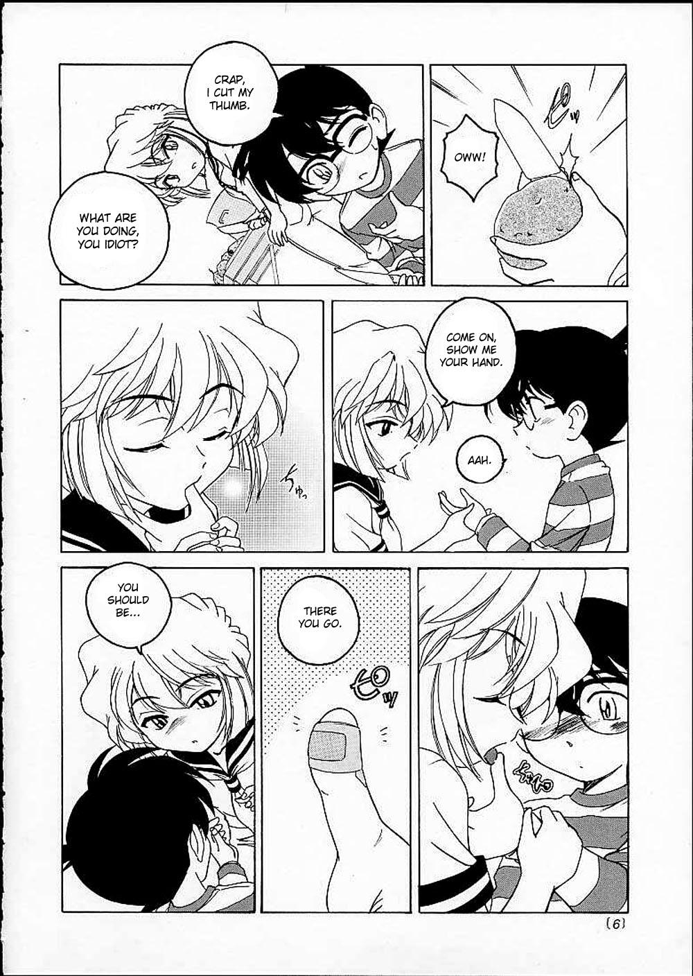 Suck Cock Manga Sangyou Haikibutsu 03 - Detective conan Class Room - Page 5