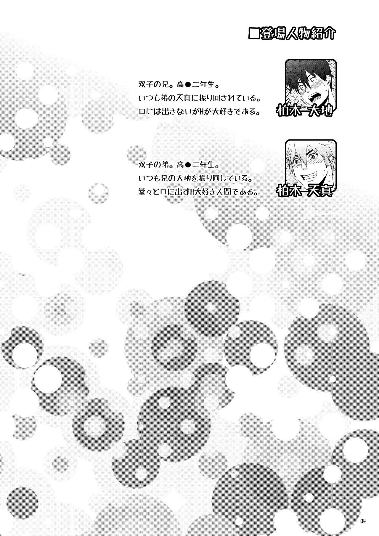 Juggs H na Futago wa Nichijouchahanji. - Original Furry - Page 3