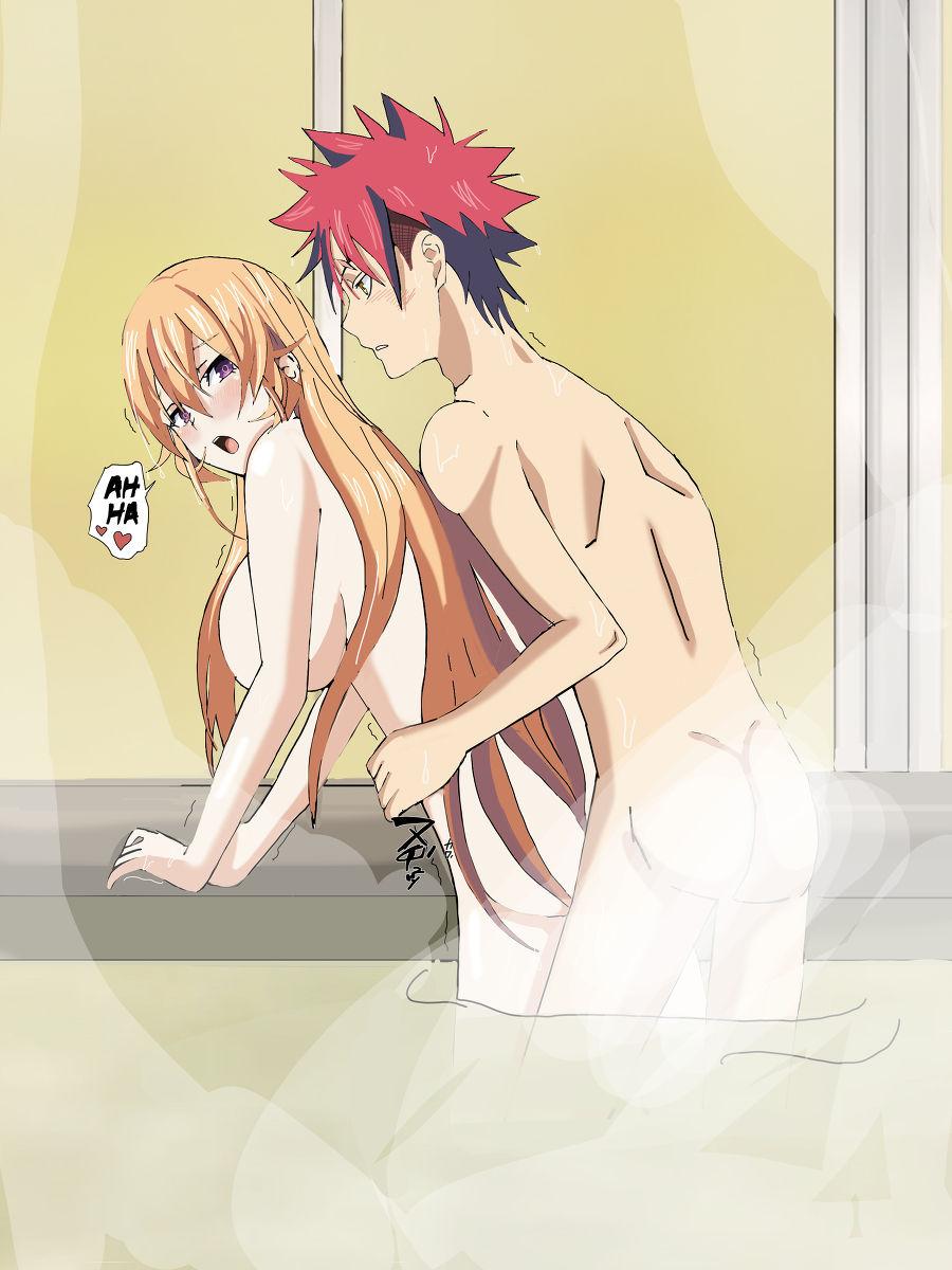 Telugu Somaxerina hot spring - Shokugeki no soma Public Sex - Page 9