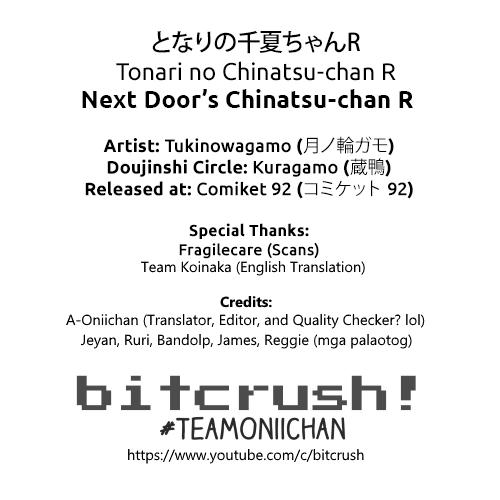 (C92) [Kuragamo (Tukinowagamo)] Tonari no Chinatsu-chan R Next Door's Chinatsu-chan R [Bisaya] [bitcrush!] 27