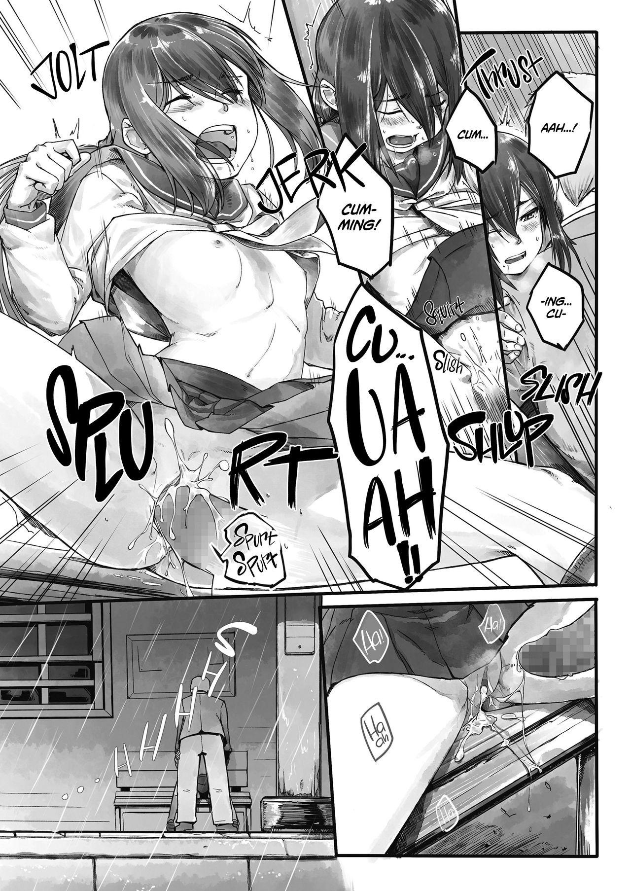 Deep Throat Ame no Hi no Nagaisu de | On a Bench, On a Rainy Day Tgirls - Page 17