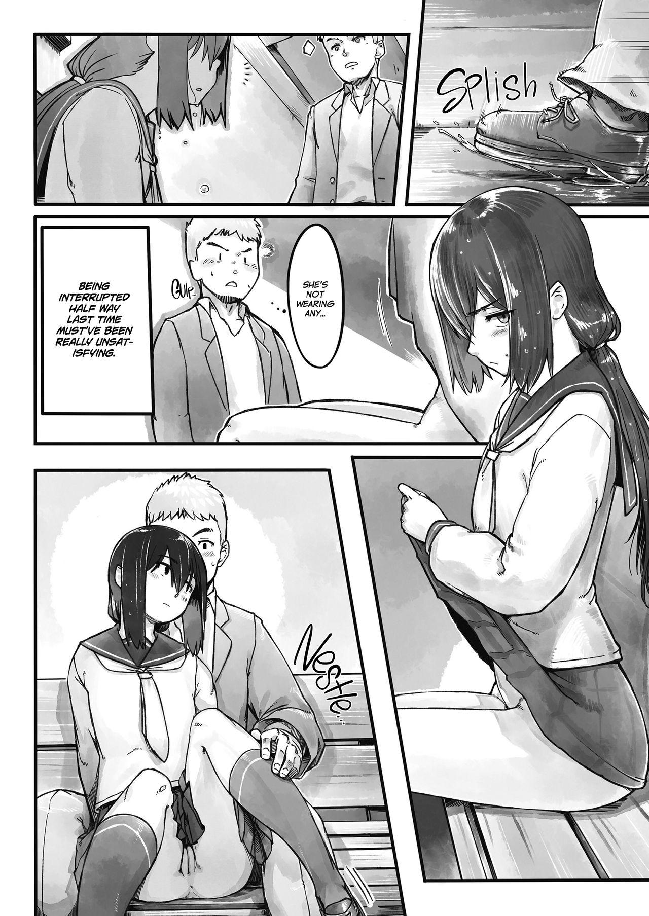 Deep Throat Ame no Hi no Nagaisu de | On a Bench, On a Rainy Day Tgirls - Page 8