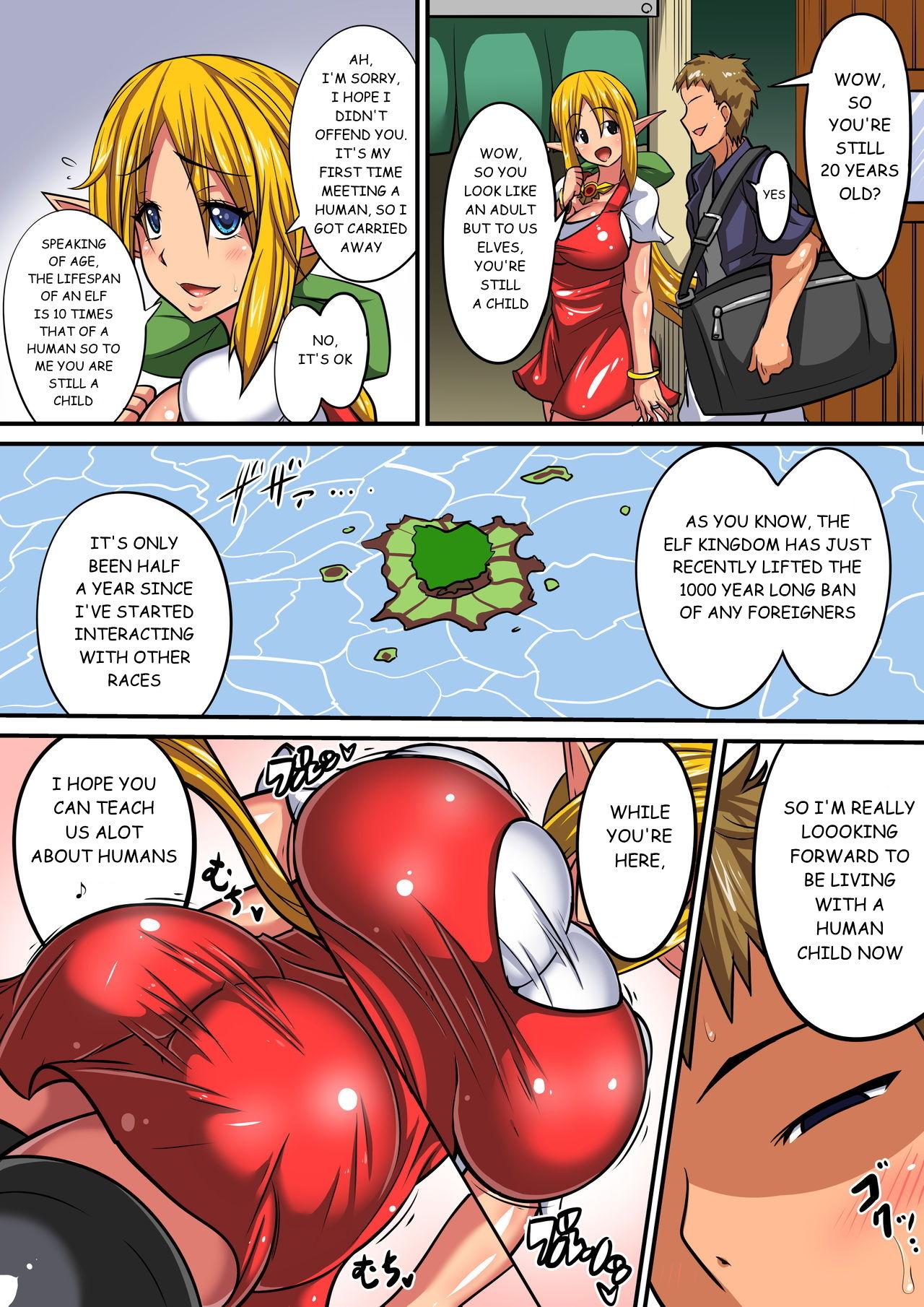 Flaca Elf Oyako to Pakopako Ibunka Kouryuu! - Original Naughty - Page 2