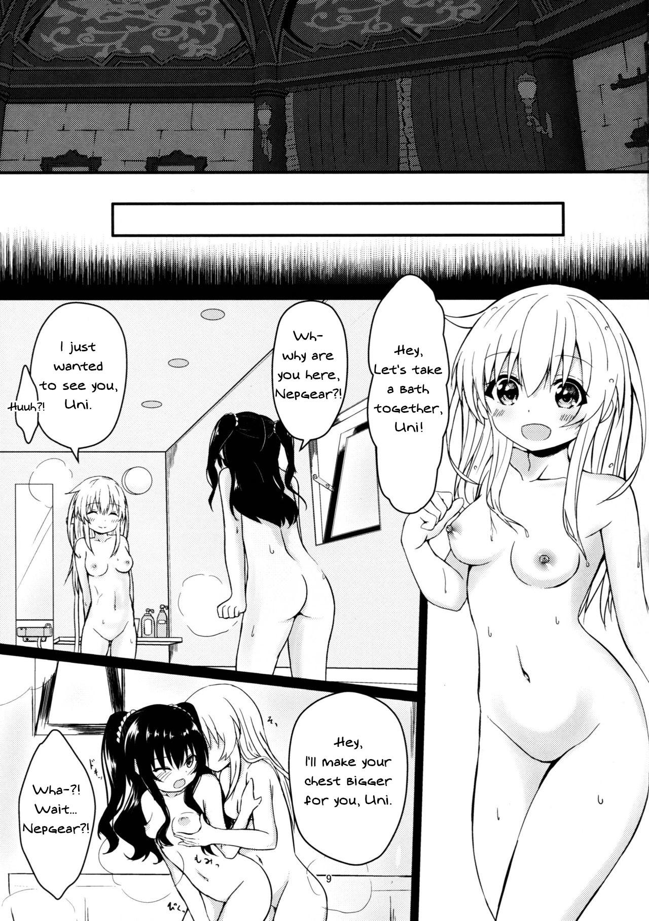 Fuck Porn Uni-chan wa Onanie ga Yamerarenai - Hyperdimension neptunia Caseiro - Page 9