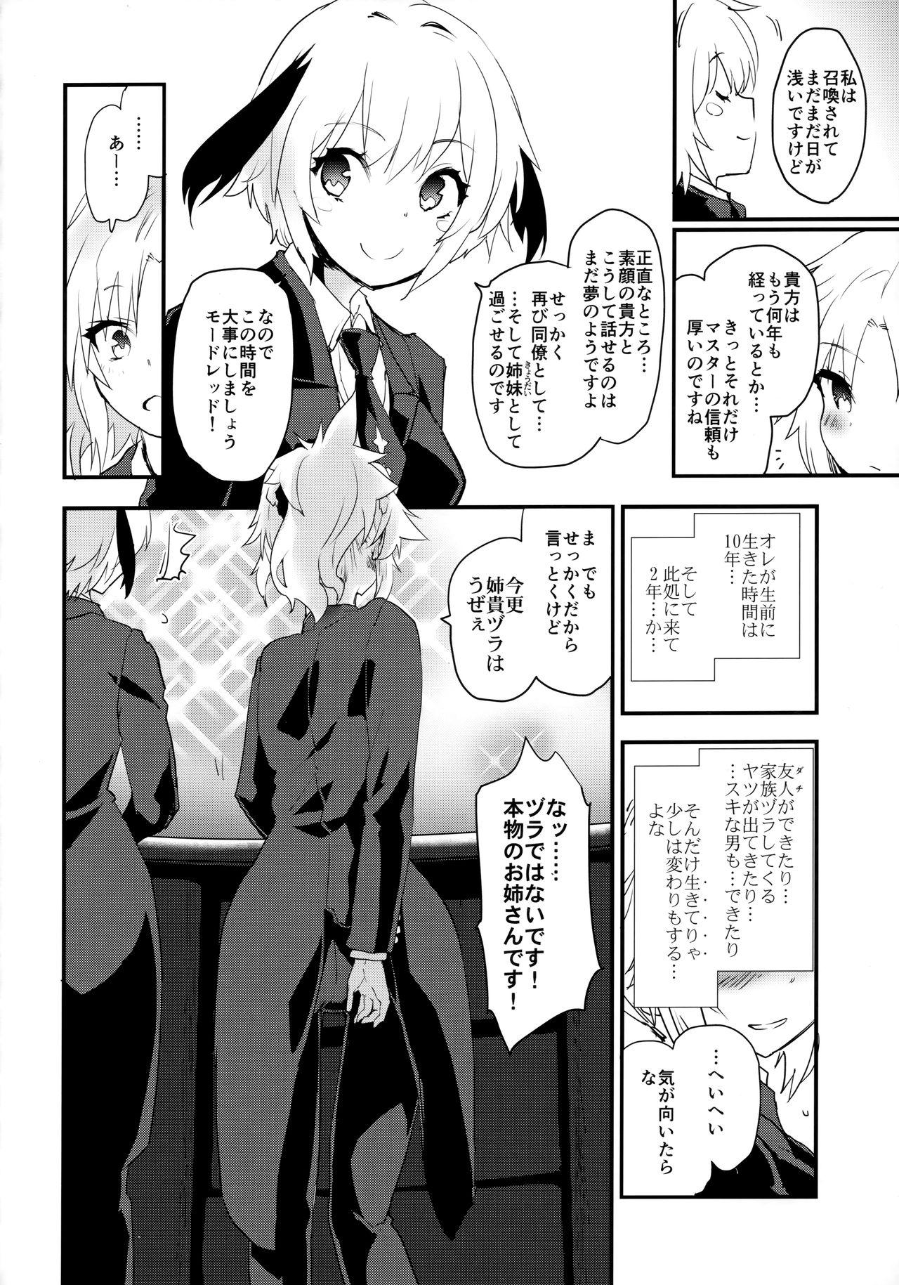 Fishnet (COMIC1☆16) [Peθ (Mozu)] Full Dress Honey Knight -Kizuna10+ no Mor-san to Eirei Seisou- (Fate/Grand Order) - Fate grand order Couple - Page 19
