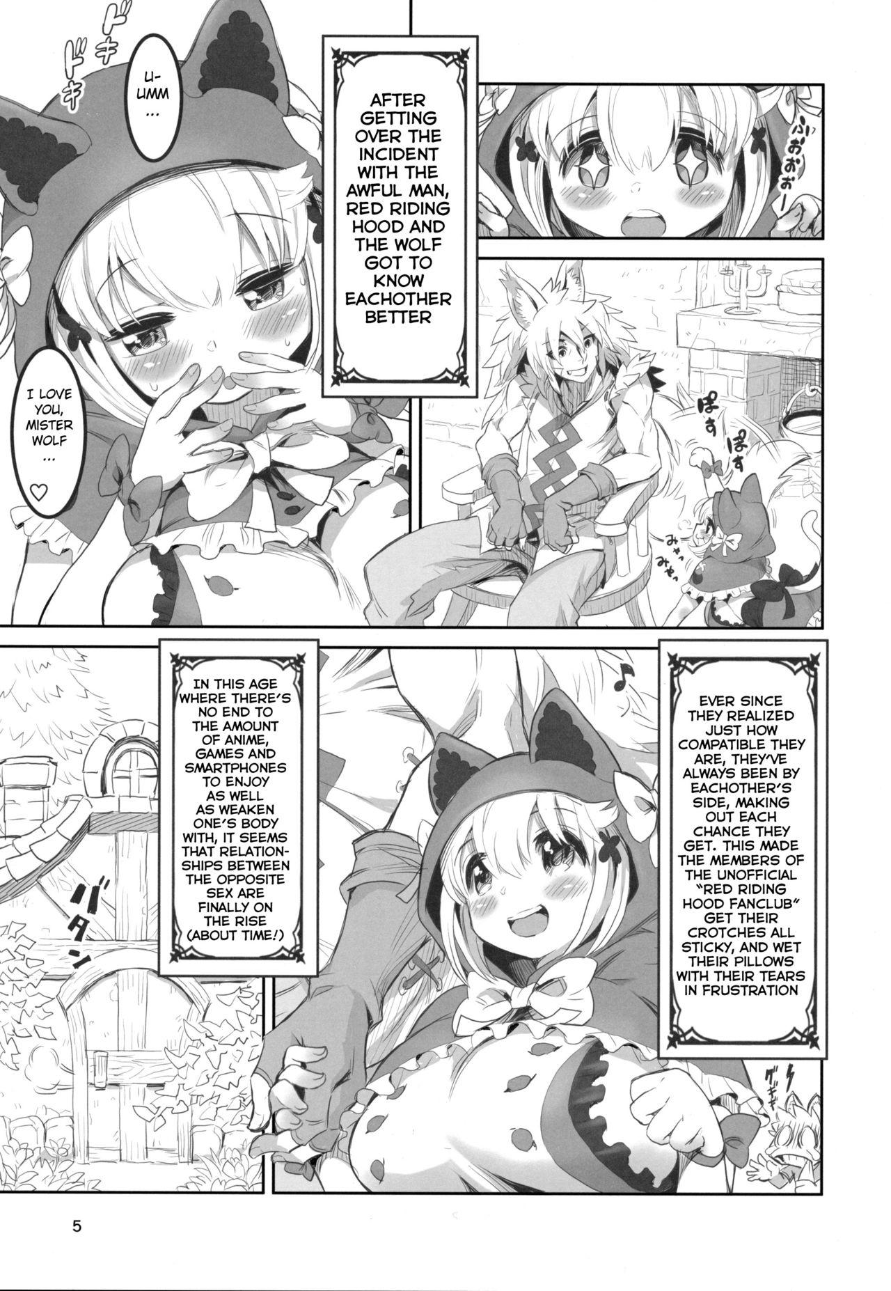Cartoon (C94) [MIMIPULL (Sakurai Shizuku)] Kemomimi Douwashuu -Akazukin-chan- [English] [BSN] - Little red riding hood Ass - Page 4