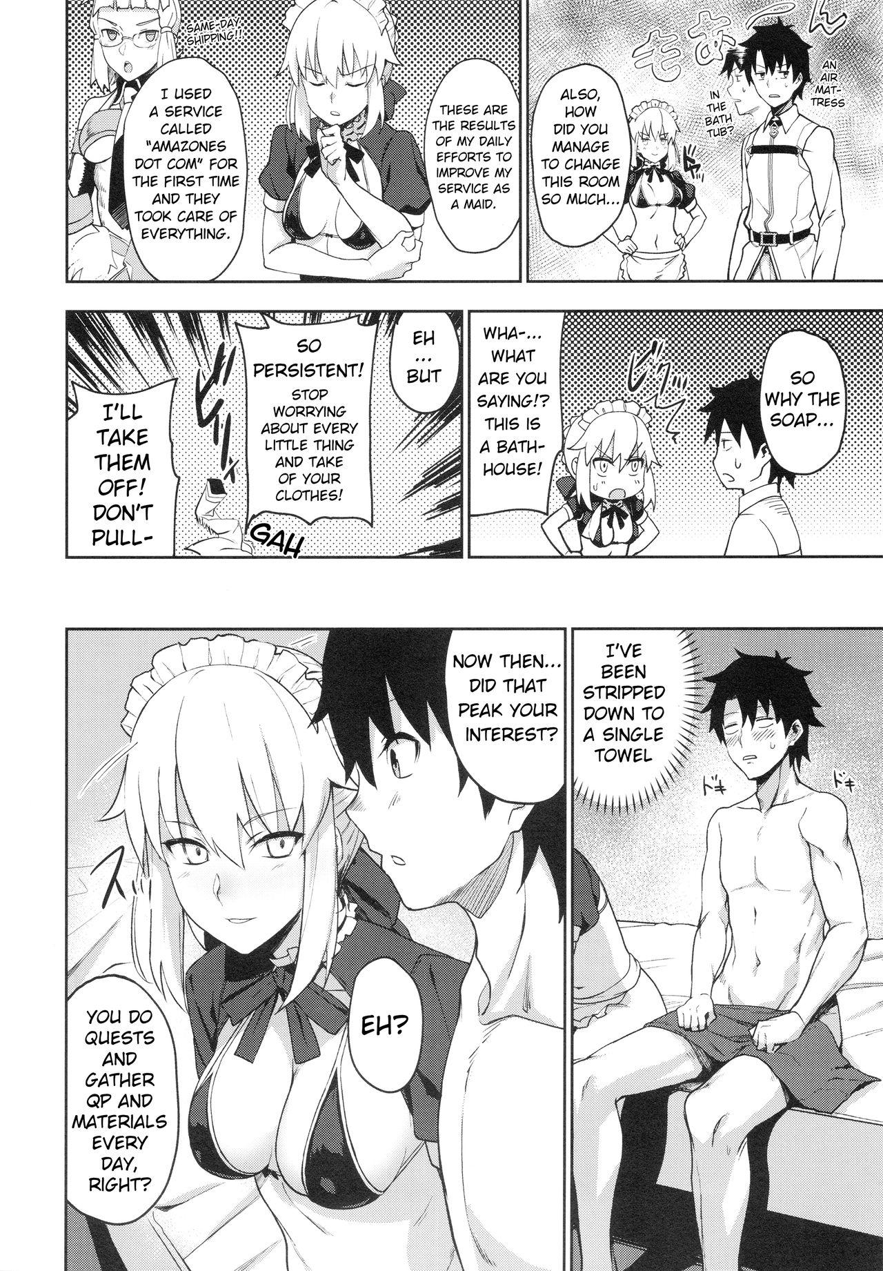 Asslicking Chaldea Soap SSS-kyuu Gohoushi Maid - Fate grand order Rough - Page 4