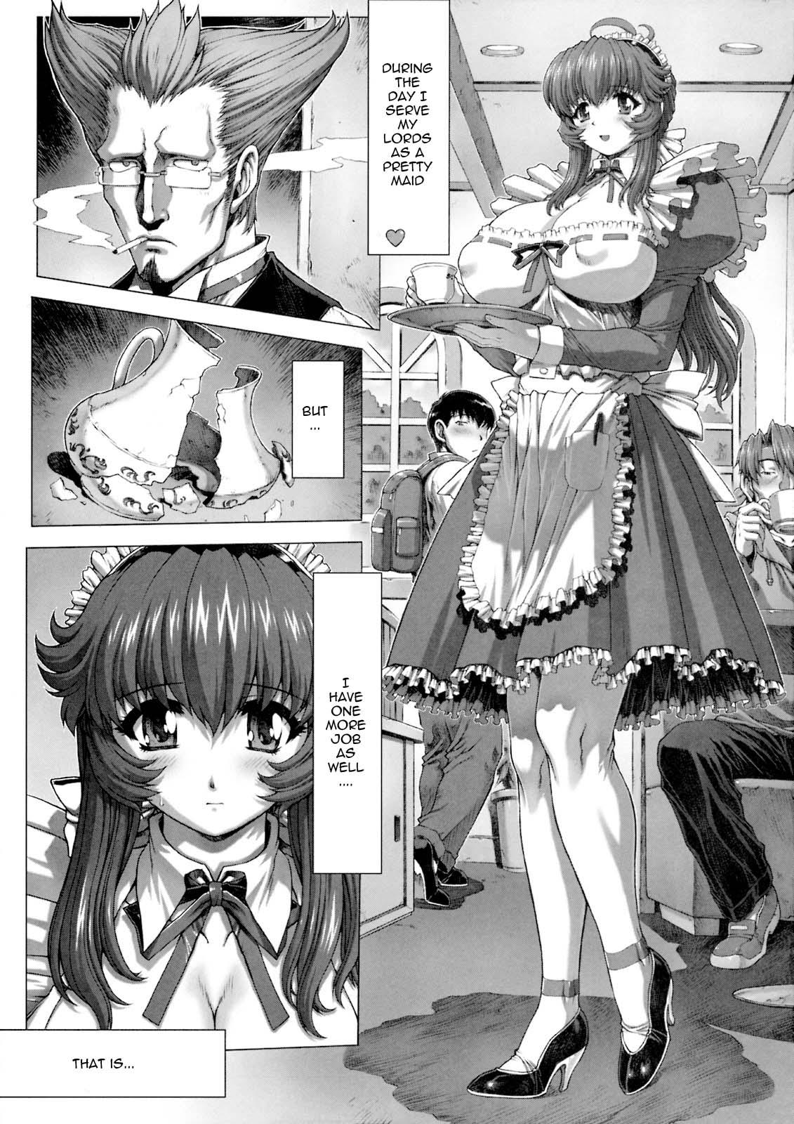 Por Bakunyuu Maid Kari Zenpen | Huge Breasted Maid Hunt Black Dick - Page 4