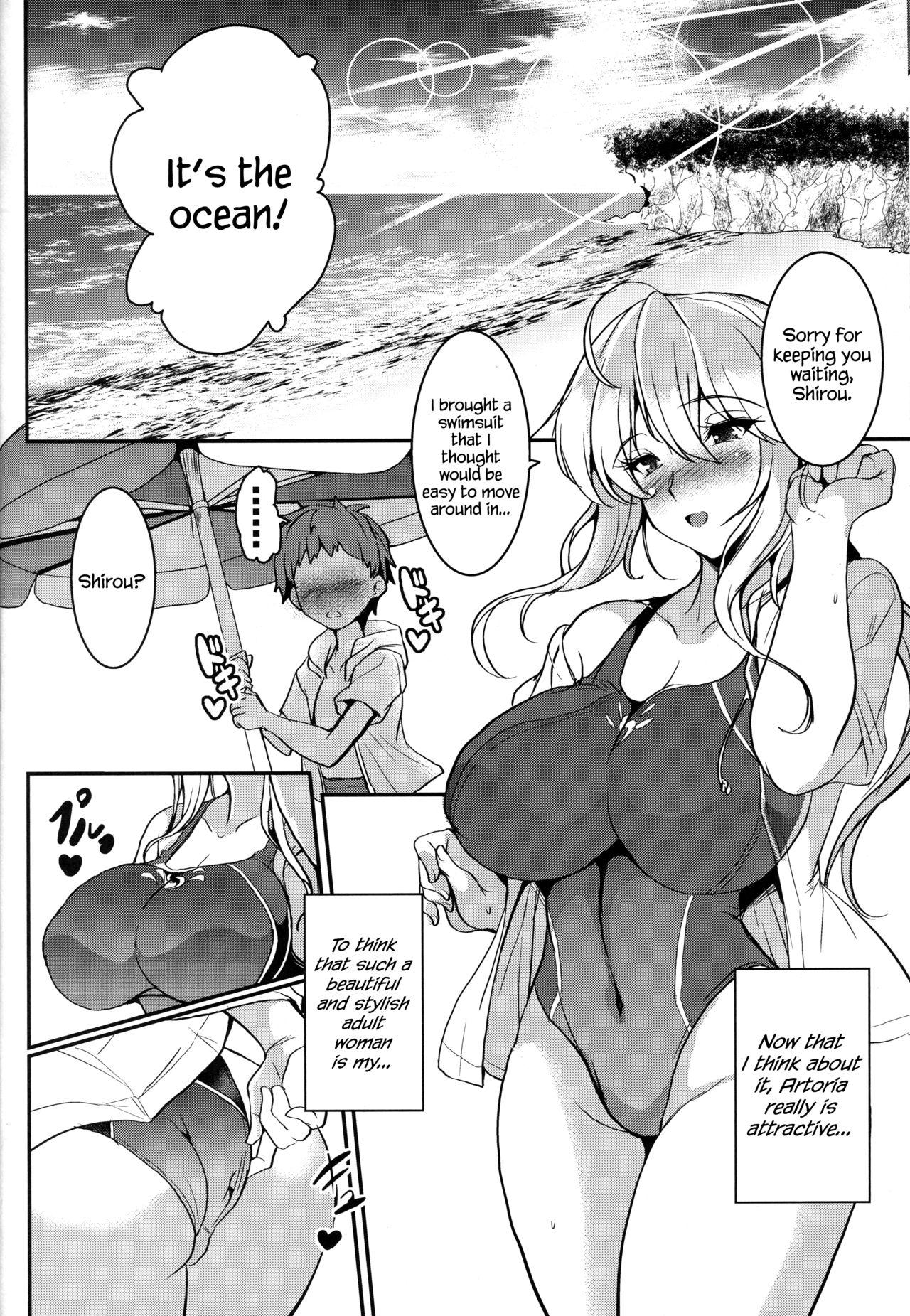 Big breasts Tonari no Chichiou-sama Sanmaku - Fate grand order Free Fucking - Page 13