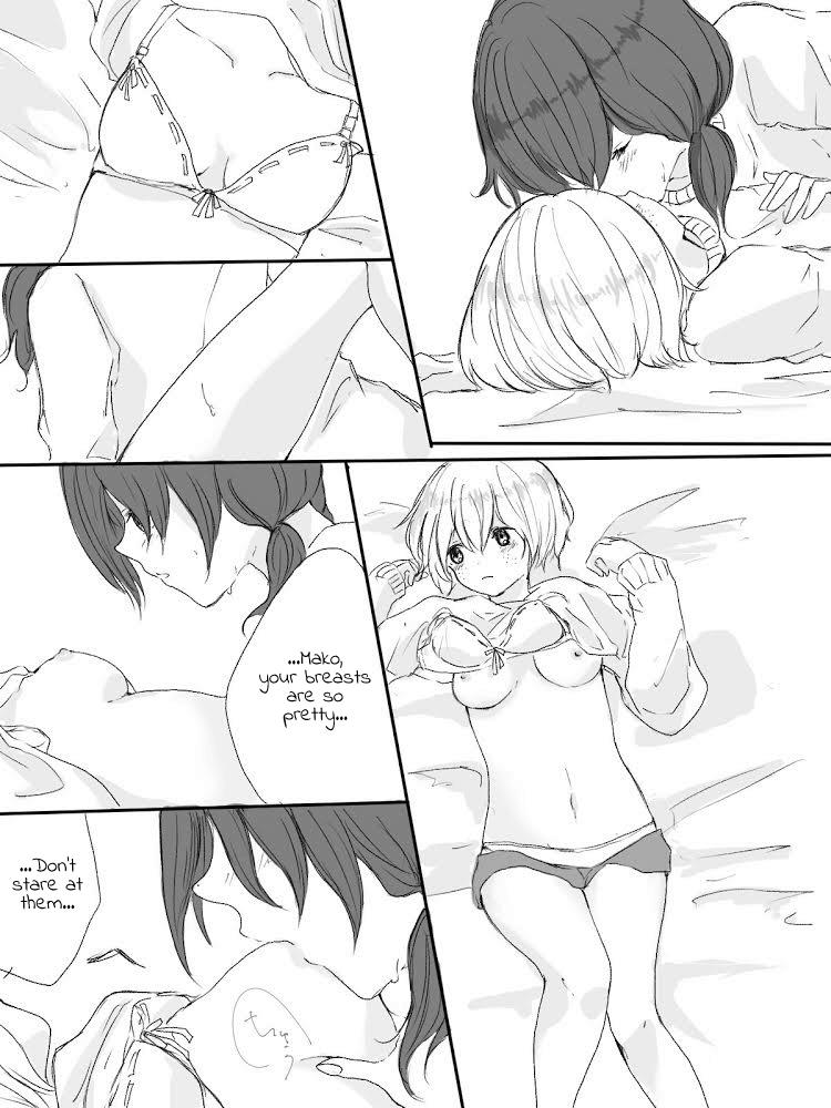 Toying YuriMako R-18 Manga - Its not my fault that im not popular Short Hair - Page 6